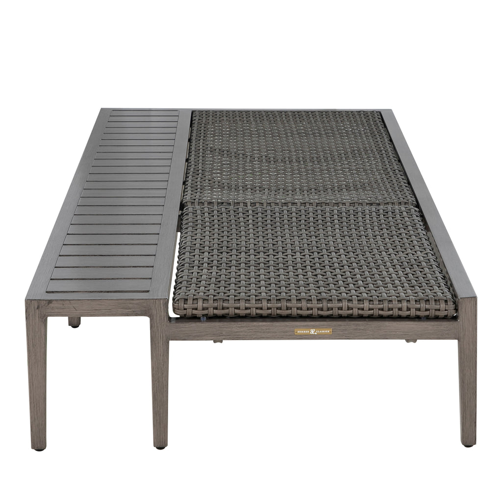 Harbor Wicker Outdoor Armless Chaise Lounge