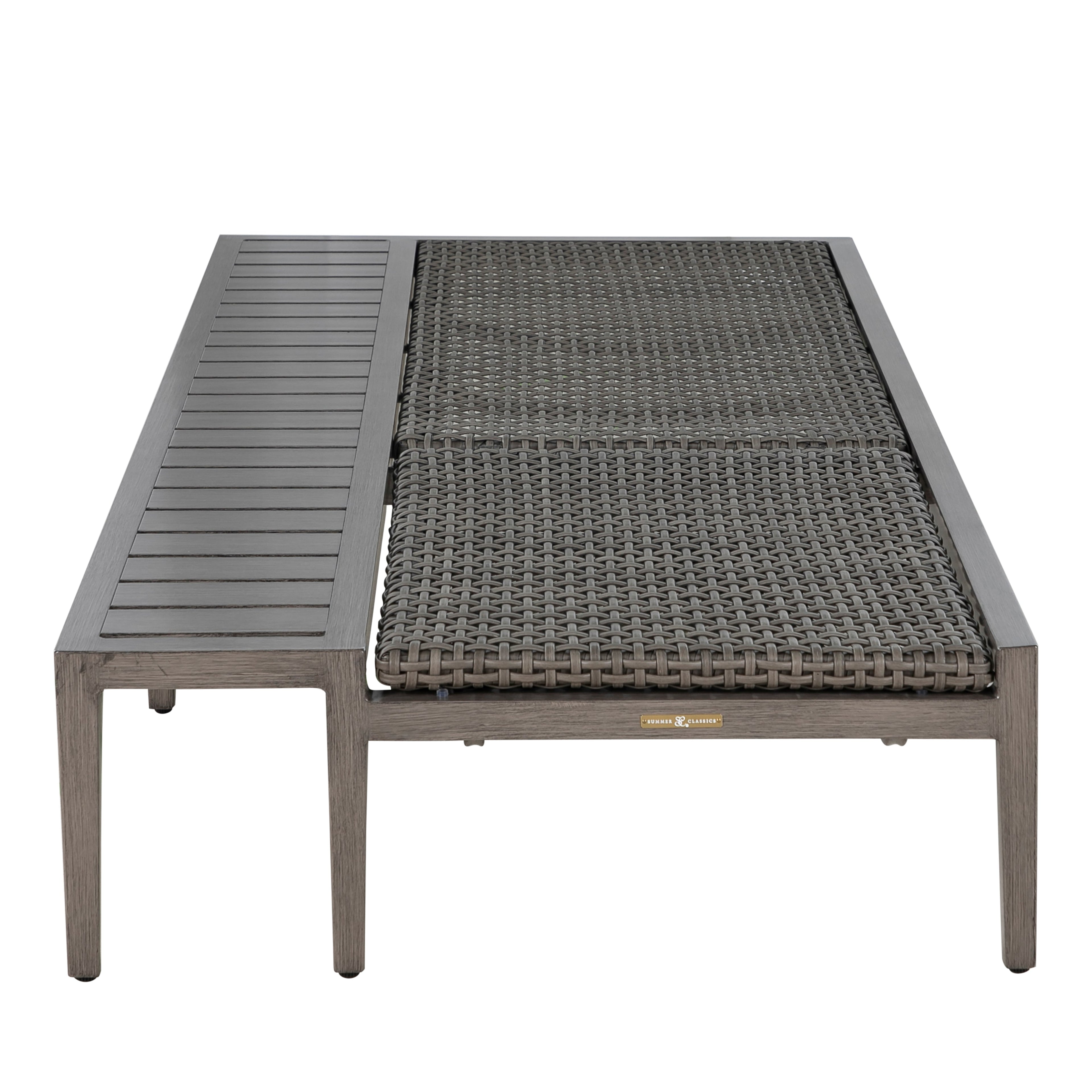 Harbor Wicker Outdoor Armless Chaise Lounge