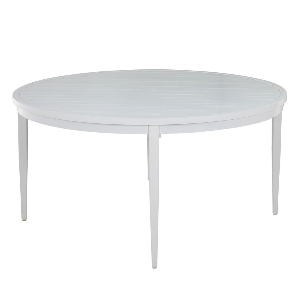 Brookings 60" Round Outdoor Slatted Dining Table