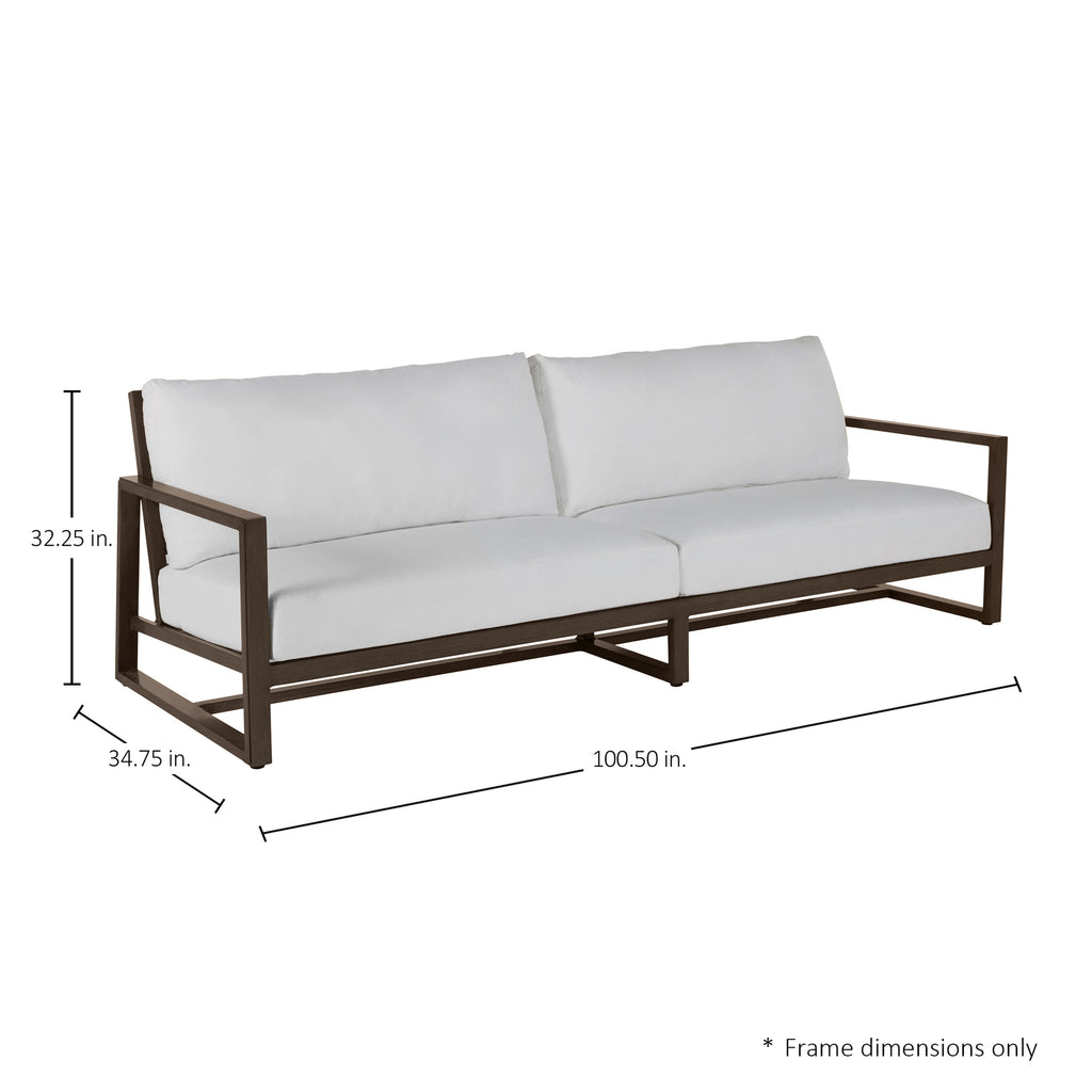 Avondale Aluminum Outdoor Sofa