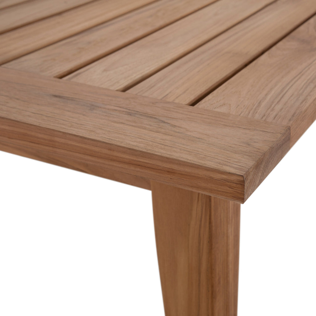 Croquet Teak 77"x 42" Rectangle Outdoor Farm Table