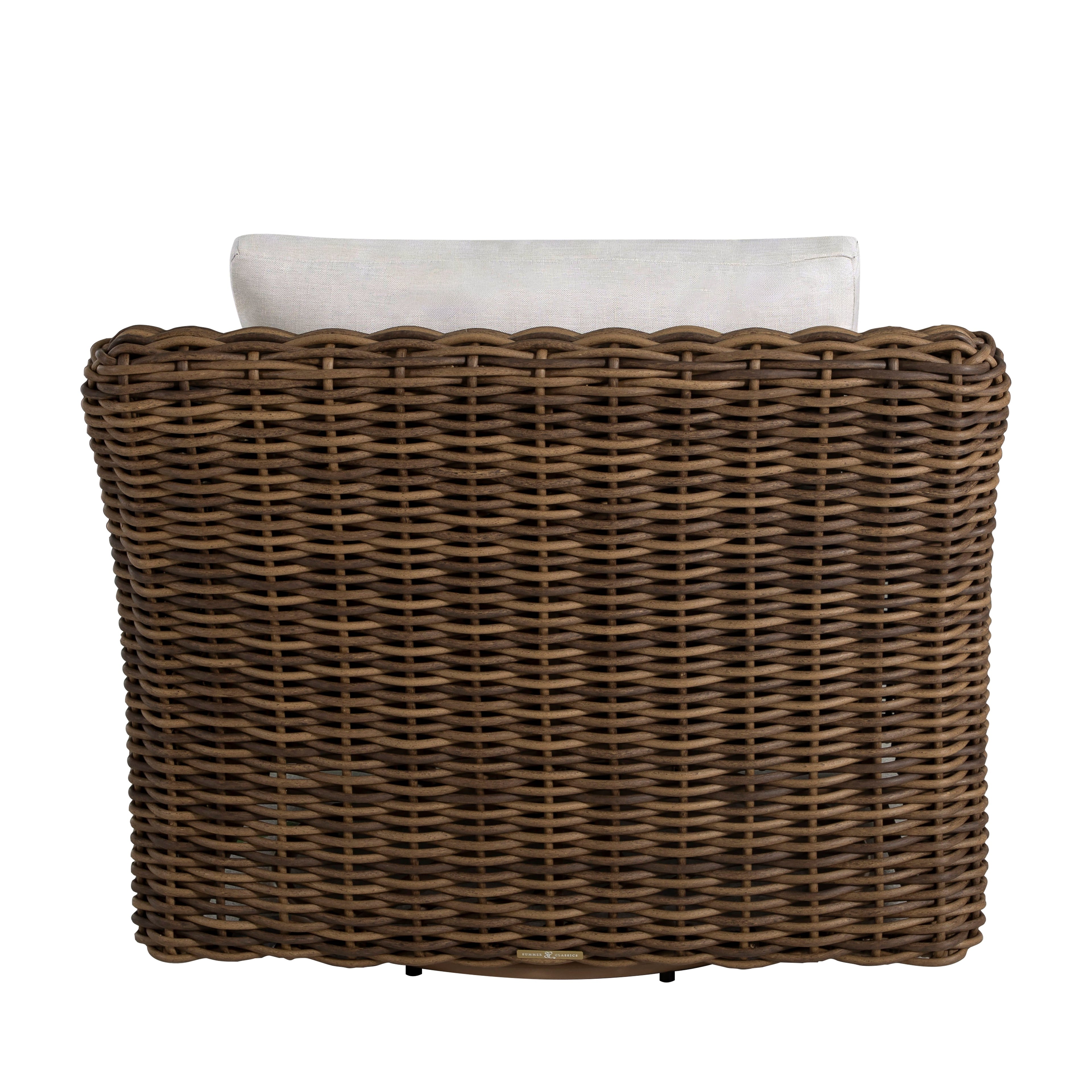 QS Montauk Swivel Lounge, Raffia-Bali Pearl