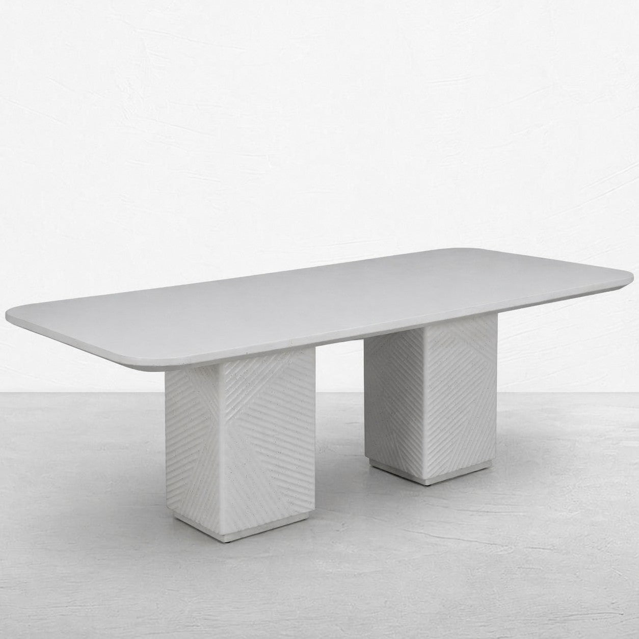 Mira Cast Stone Rect. Dining Table