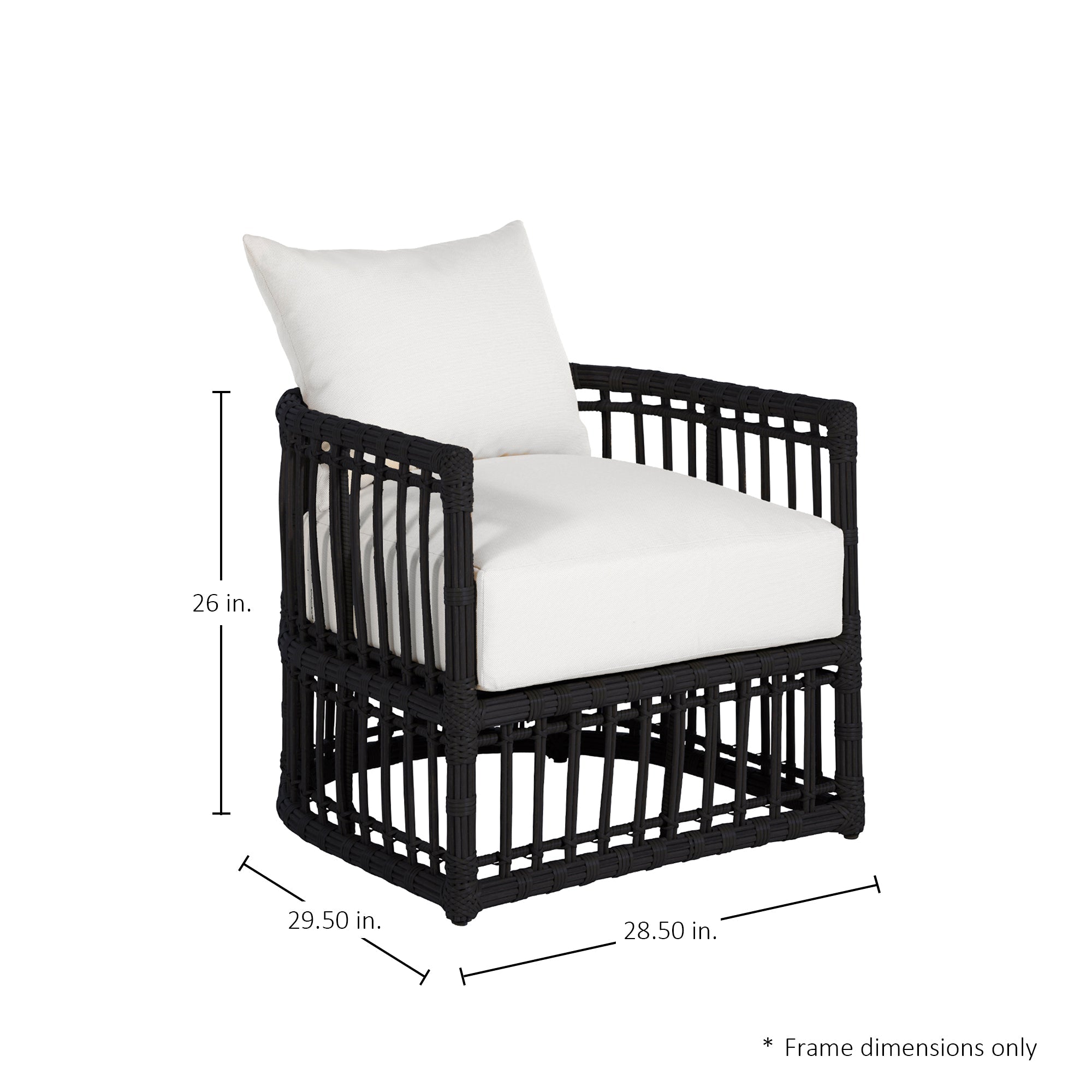 Newport Wicker Woven Outdoor Barrel Chair