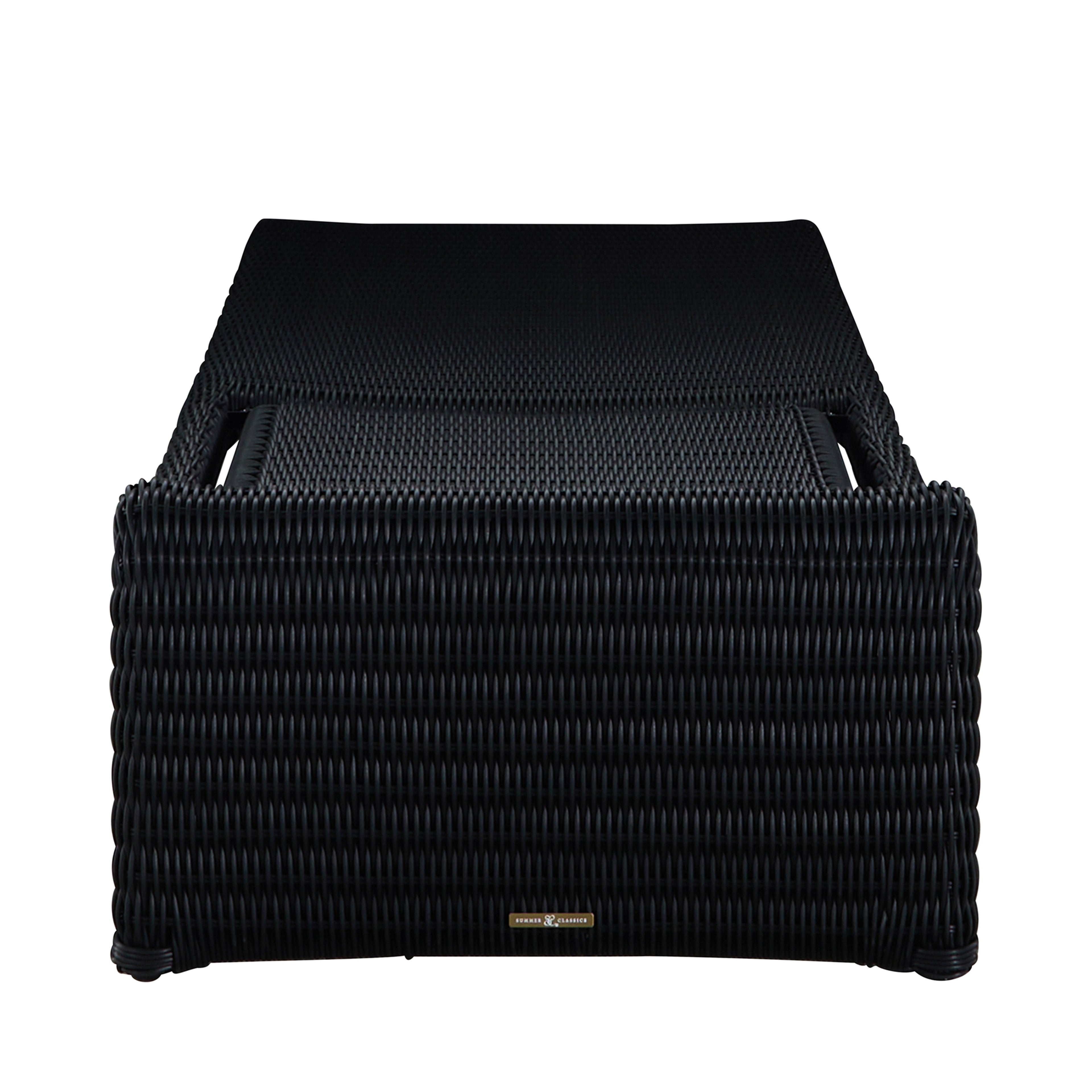 Como Resin Wicker Chaise