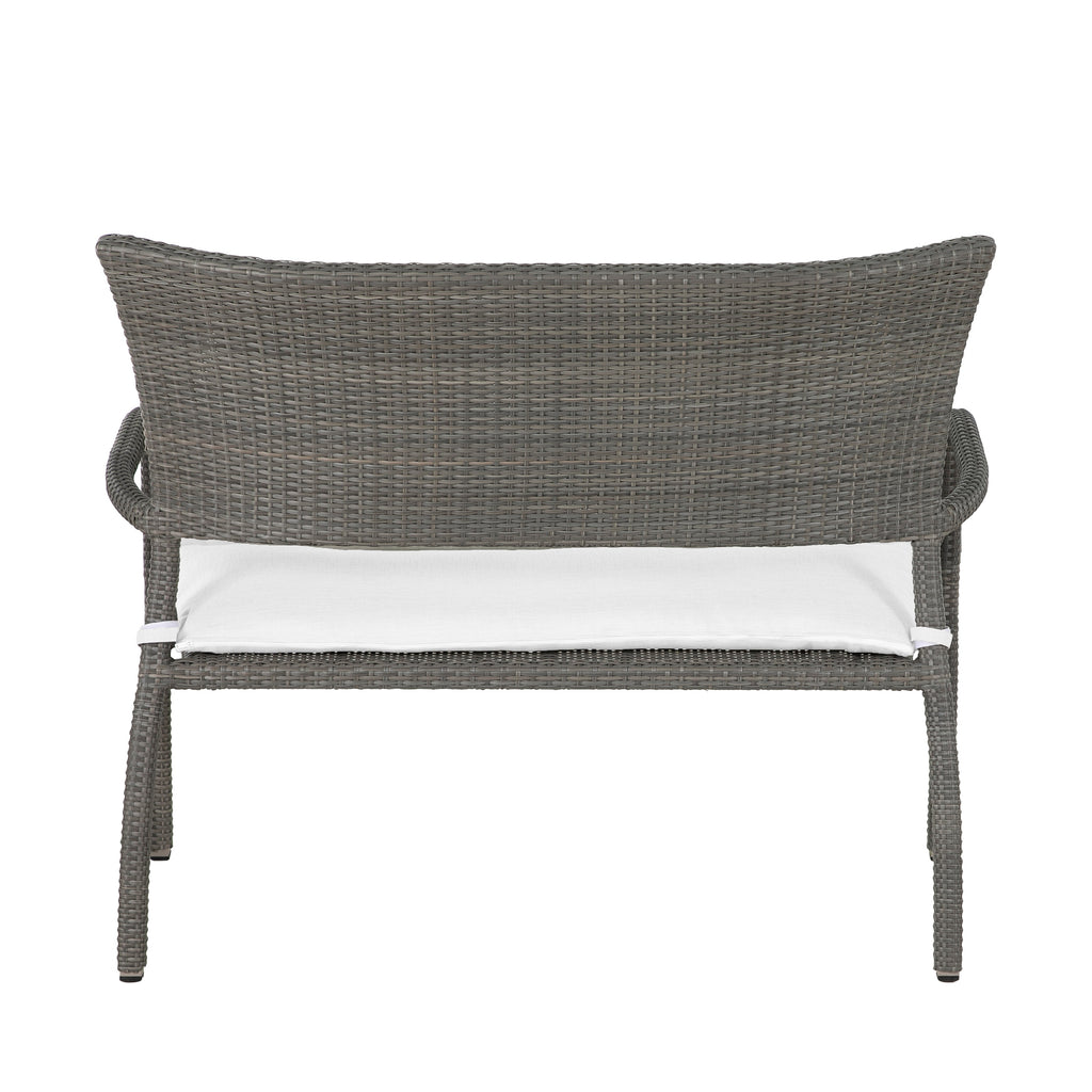 Skye N-Dura Resin Wicker Outdoor Woven Bench