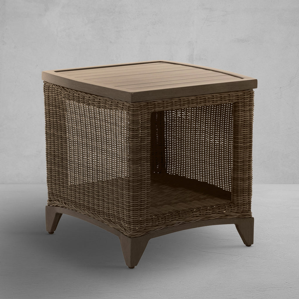 Astoria Wicker 21" Square Outdoor End Table