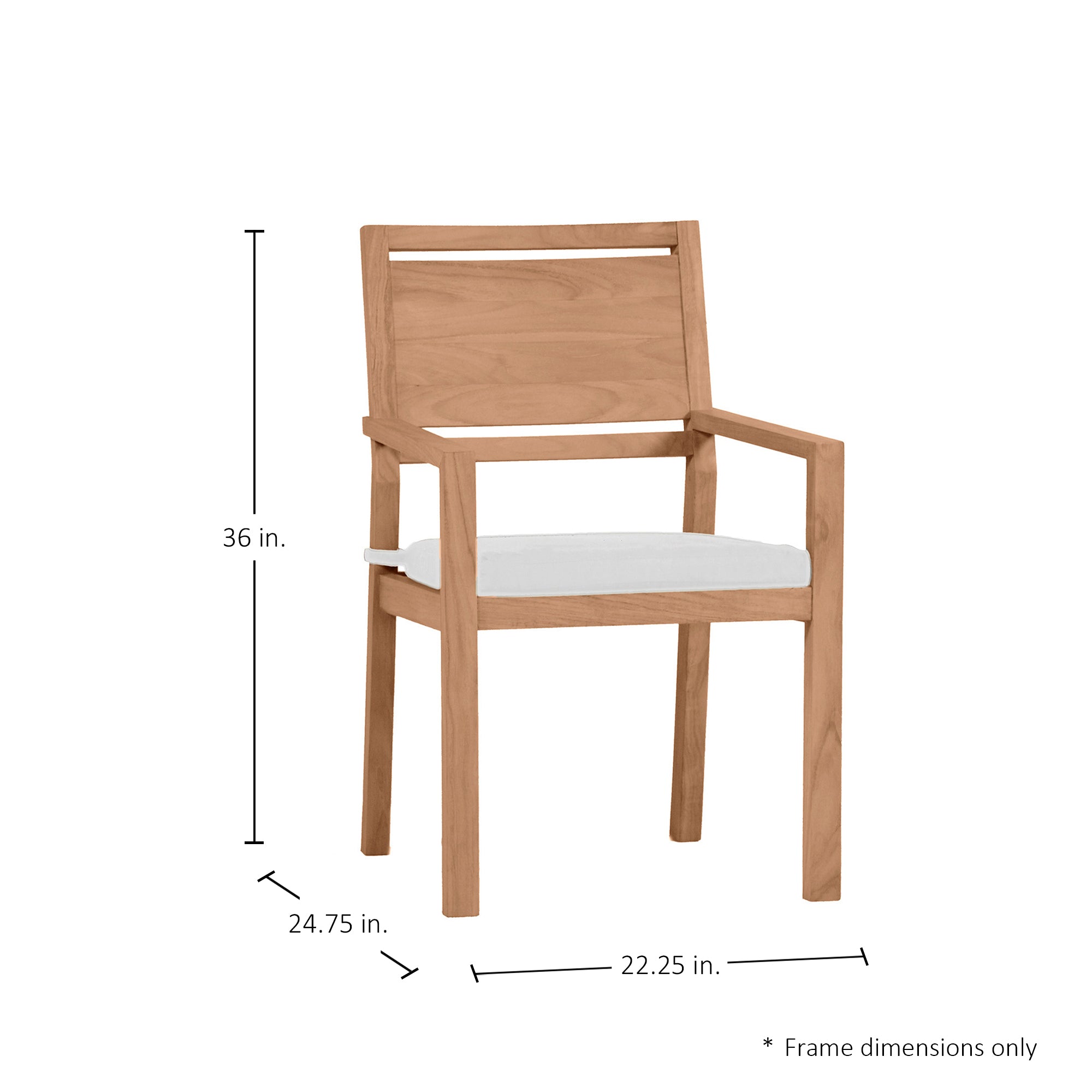 Avondale Teak Outdoor Arm Chair