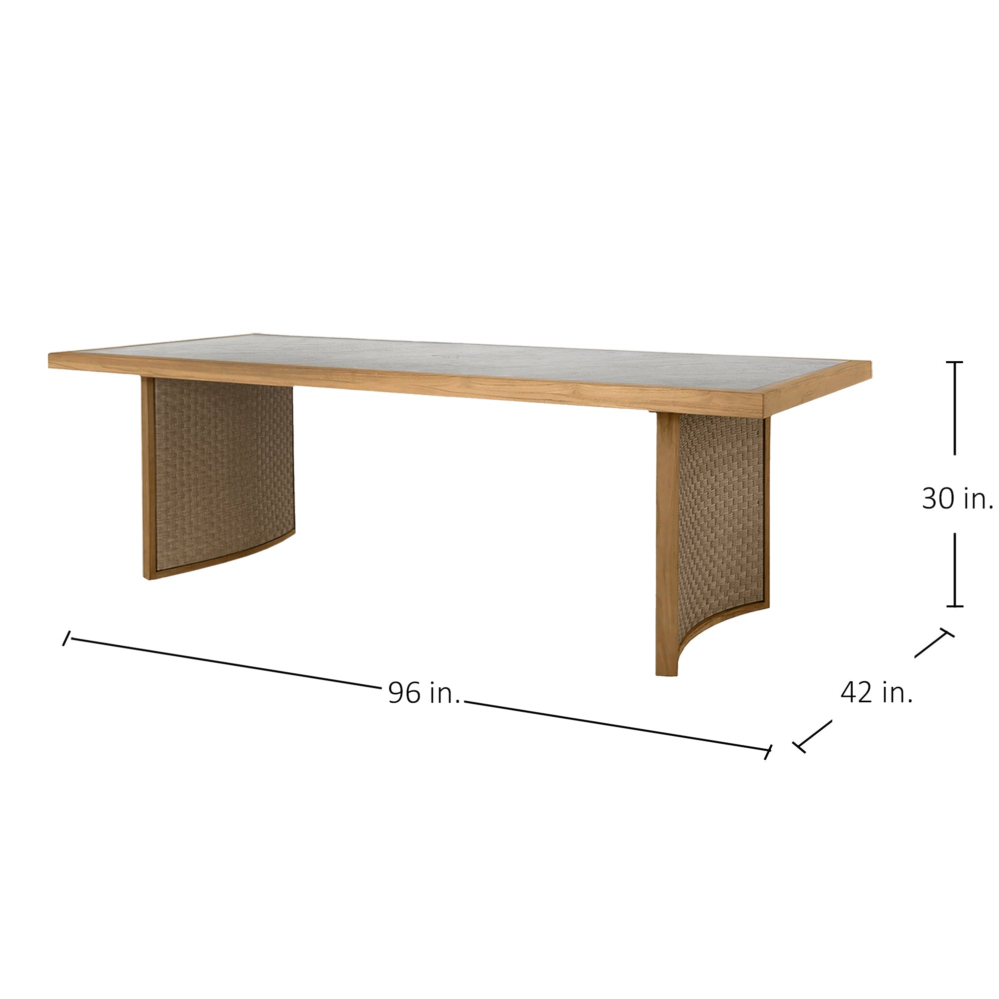Laguna Teak Rectangle Outdoor luxury Dining Table
