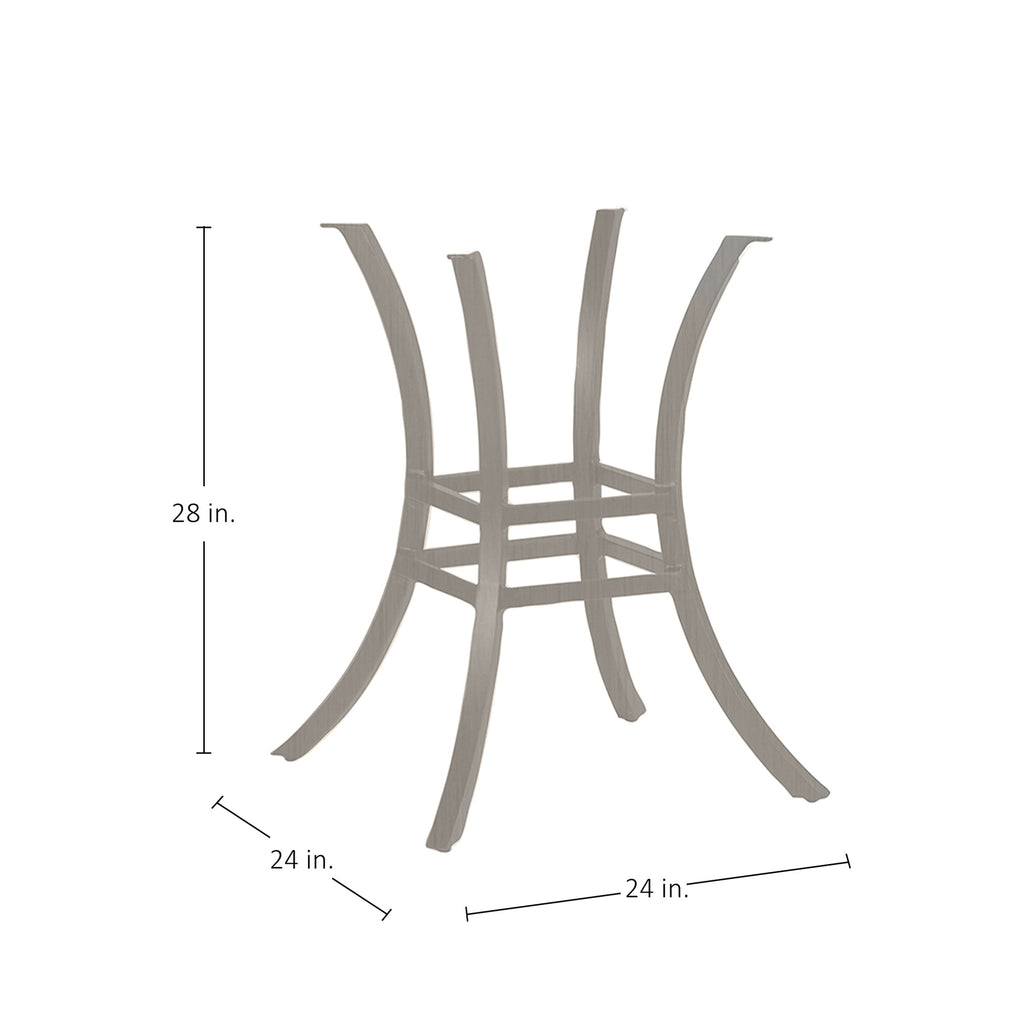 Cort Aluminum Outdoor Pedestal Dining Table Base