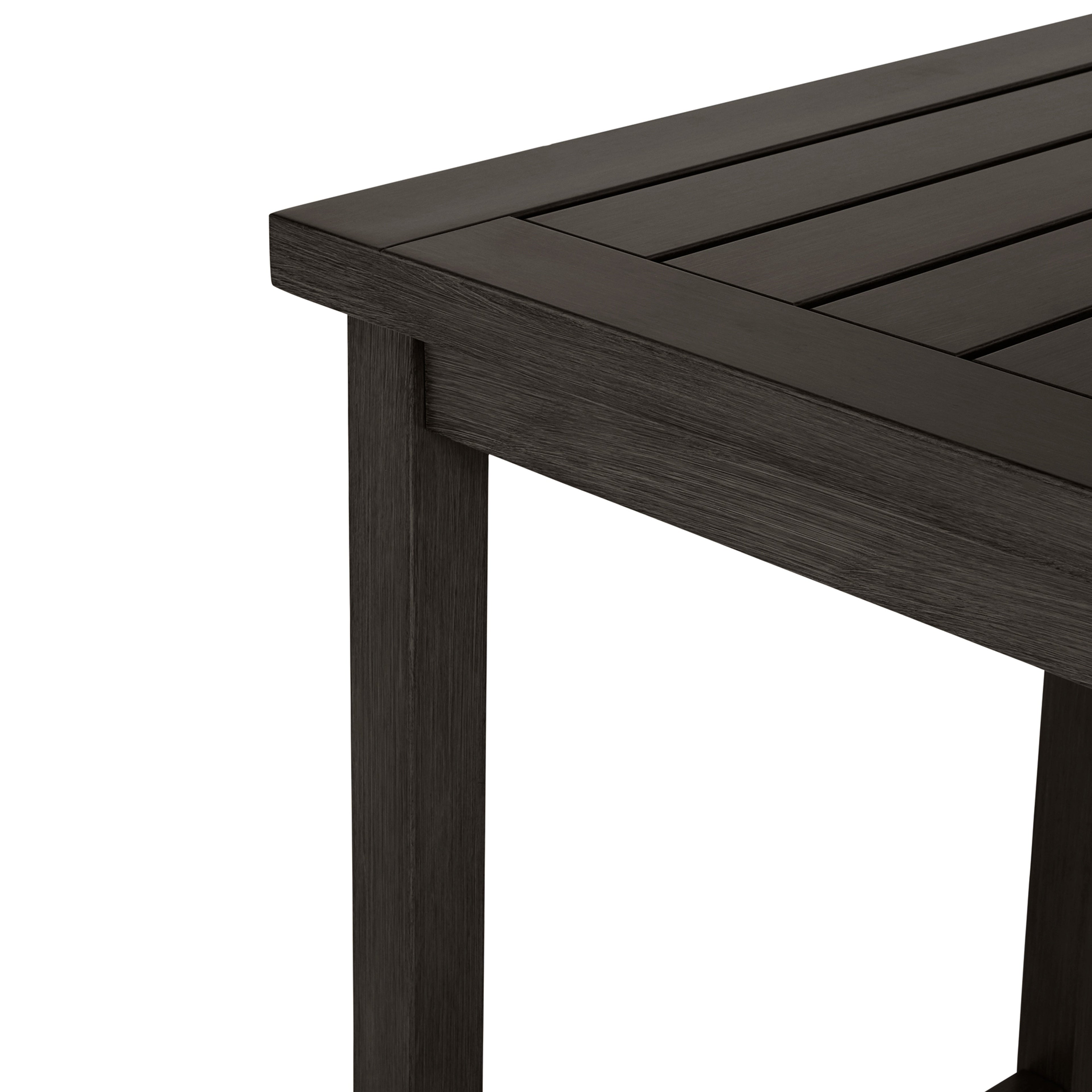 Club Aluminum 67"x 28" Rectangle Outdoor Bar Table