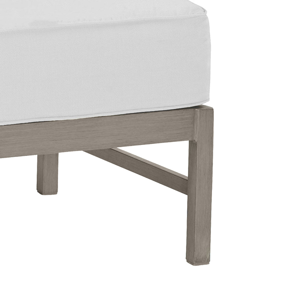 Club Teak Outdoor Sectional Slipper Chair