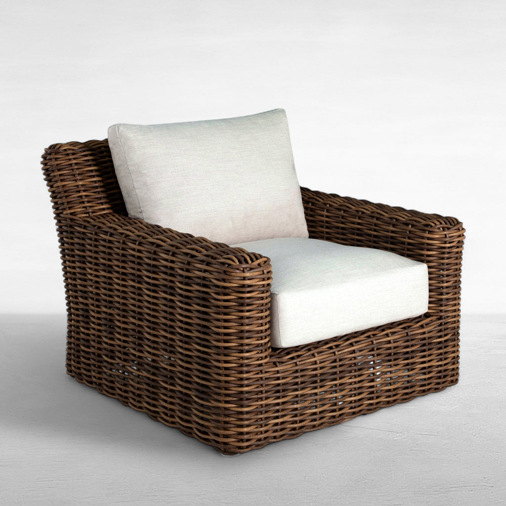 QS Montauk Swivel Lounge, Raffia-Bali Pearl