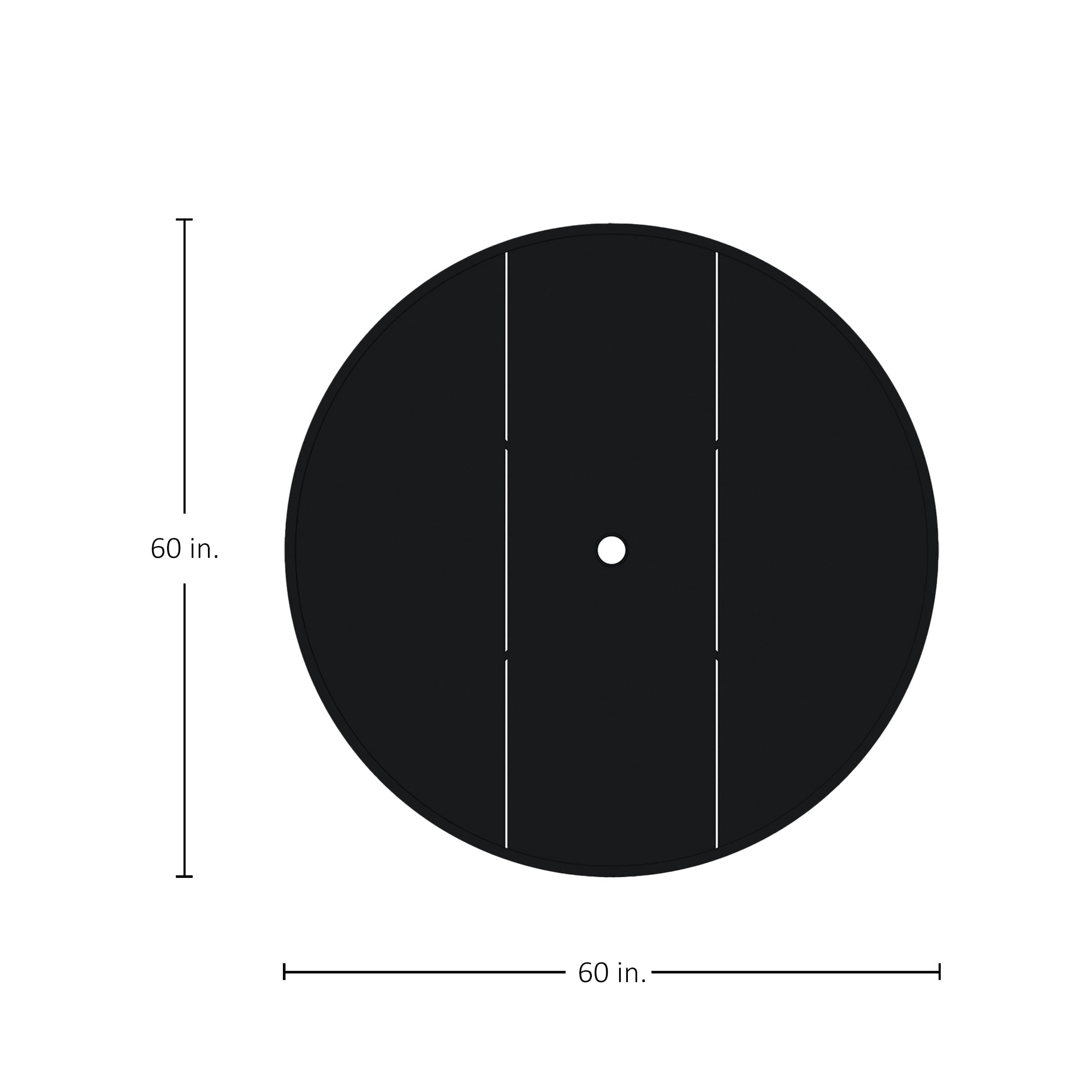 Horizon Aluminum 60" Round Outdoor Table Top
