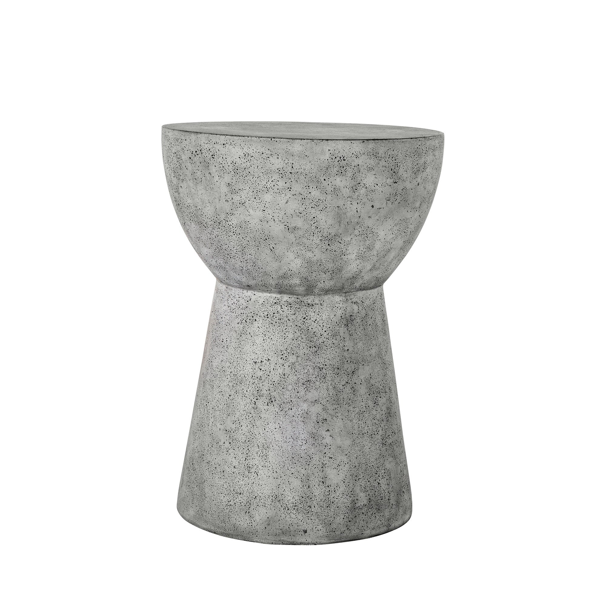 Ibis Cast Stone Round Outdoor Pedestal End Table