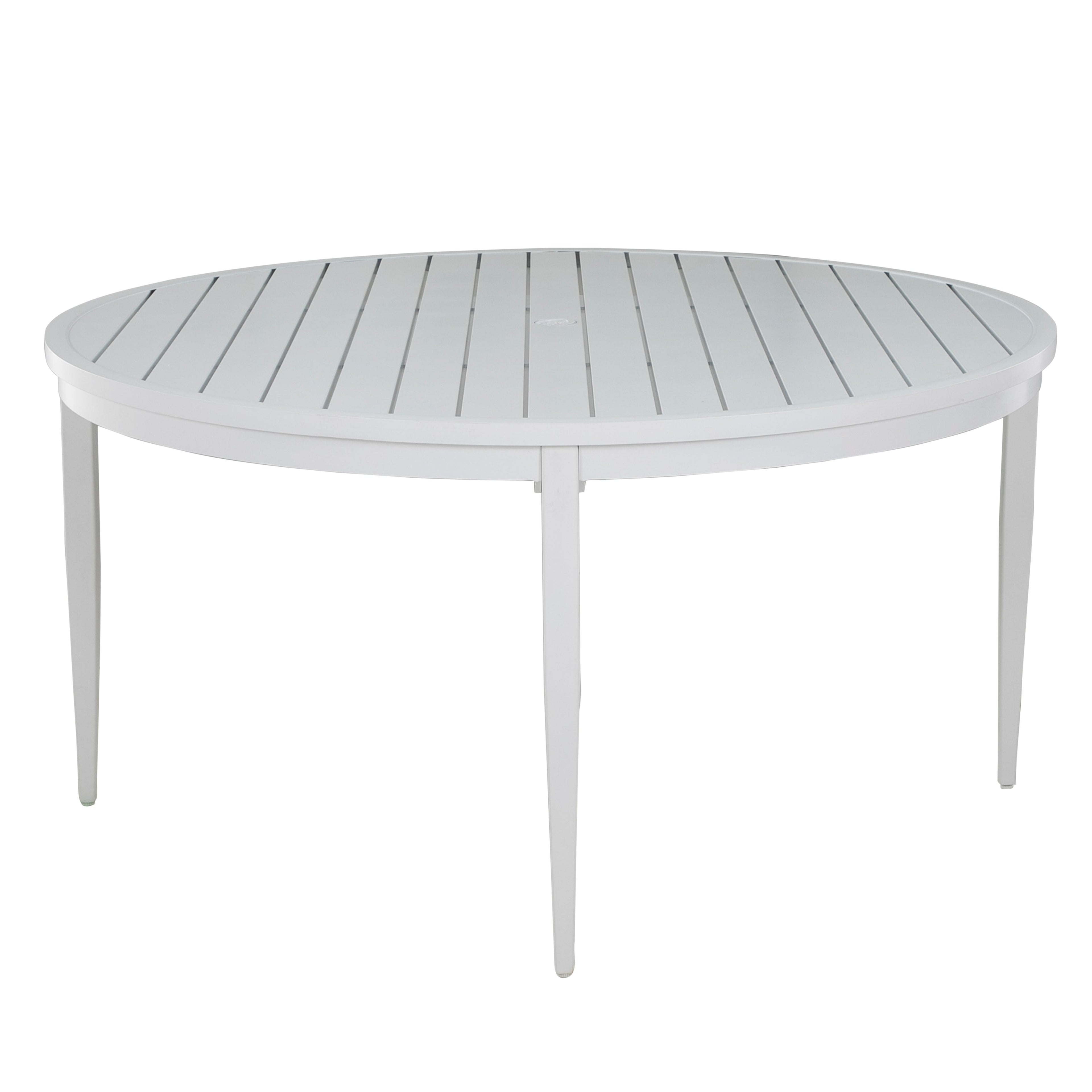 Brookings 60" Round Outdoor Slatted Dining Table