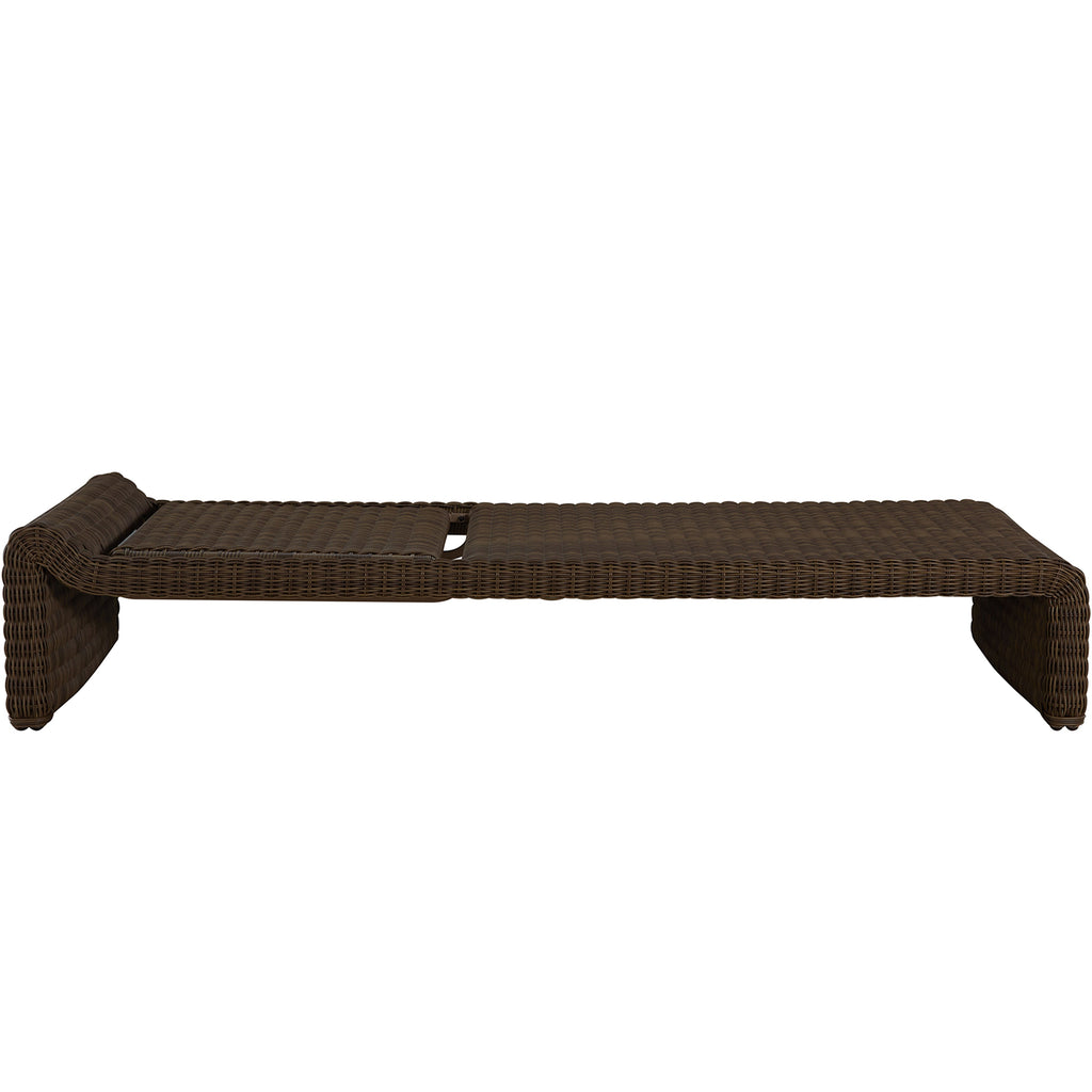 Como Resin Wicker Chaise