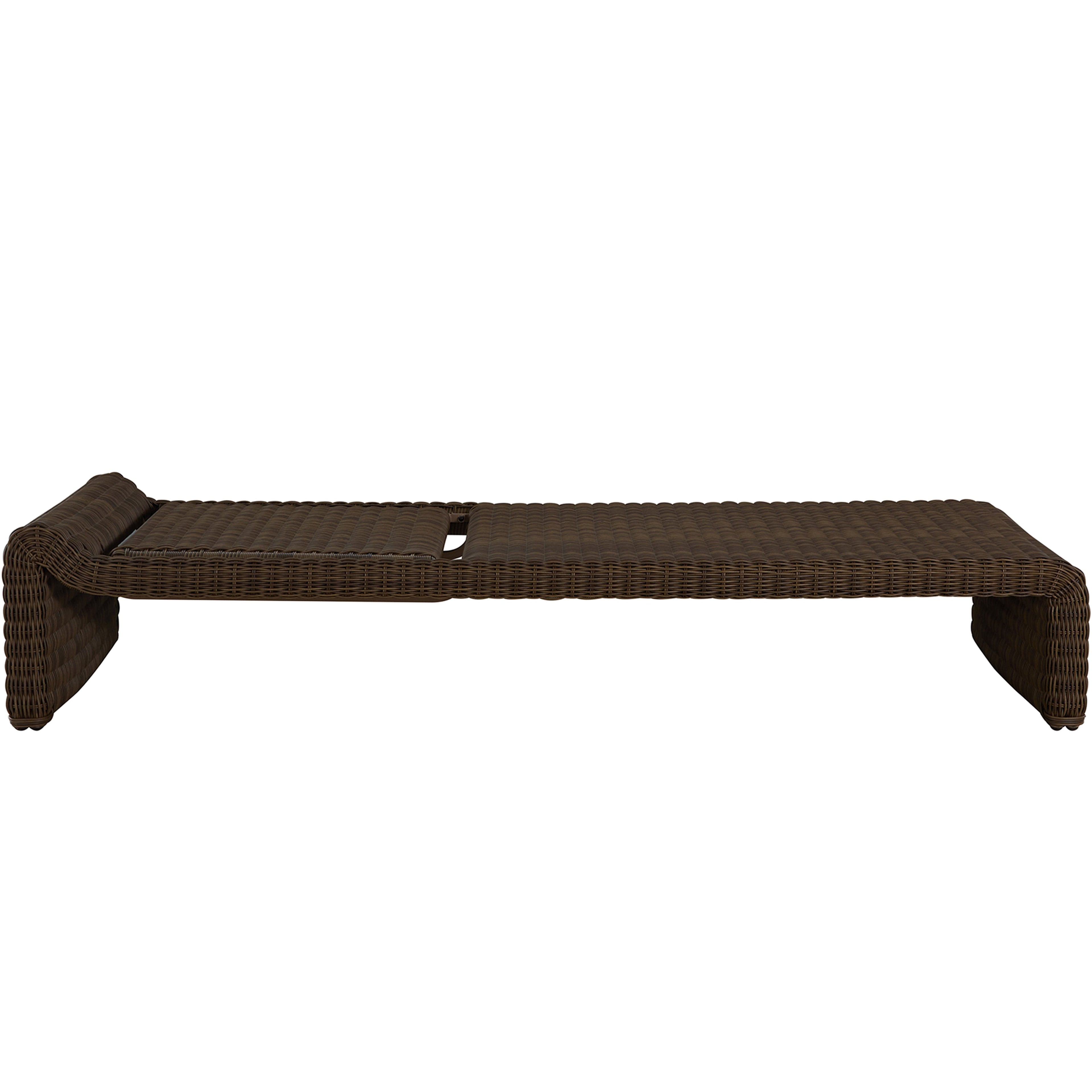 Como Resin Wicker Chaise