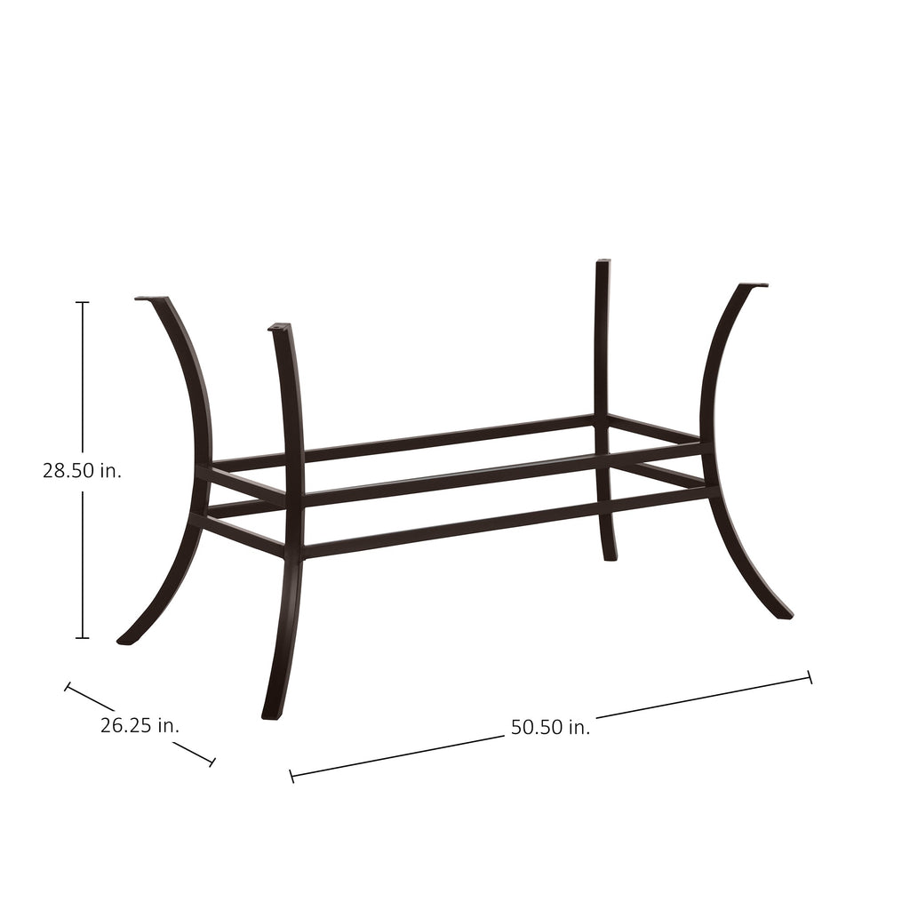 Cort Rectangle Outdoor Pedestal Table Base