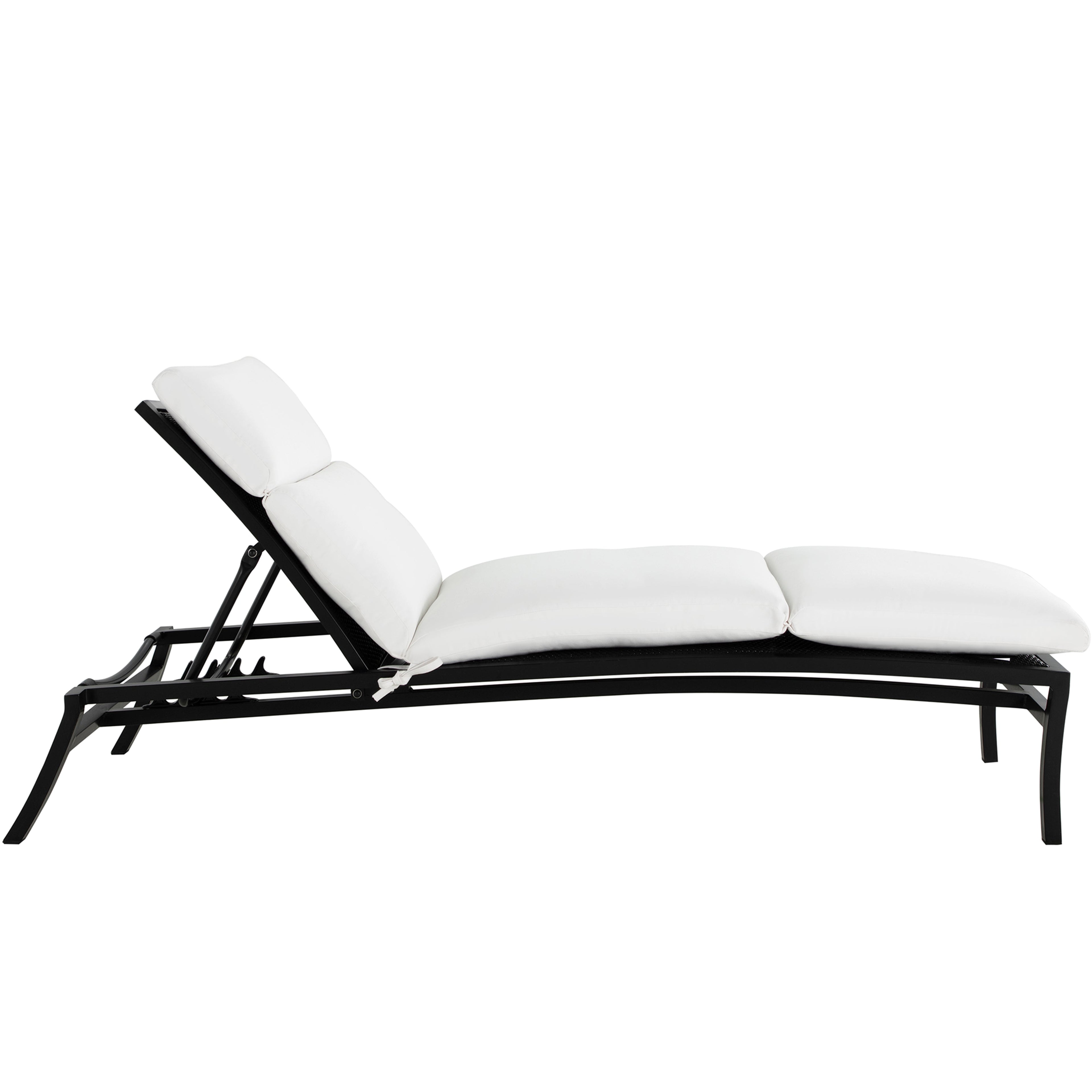 Aire Resin Wicker Outdoor Armless Chaise Lounge
