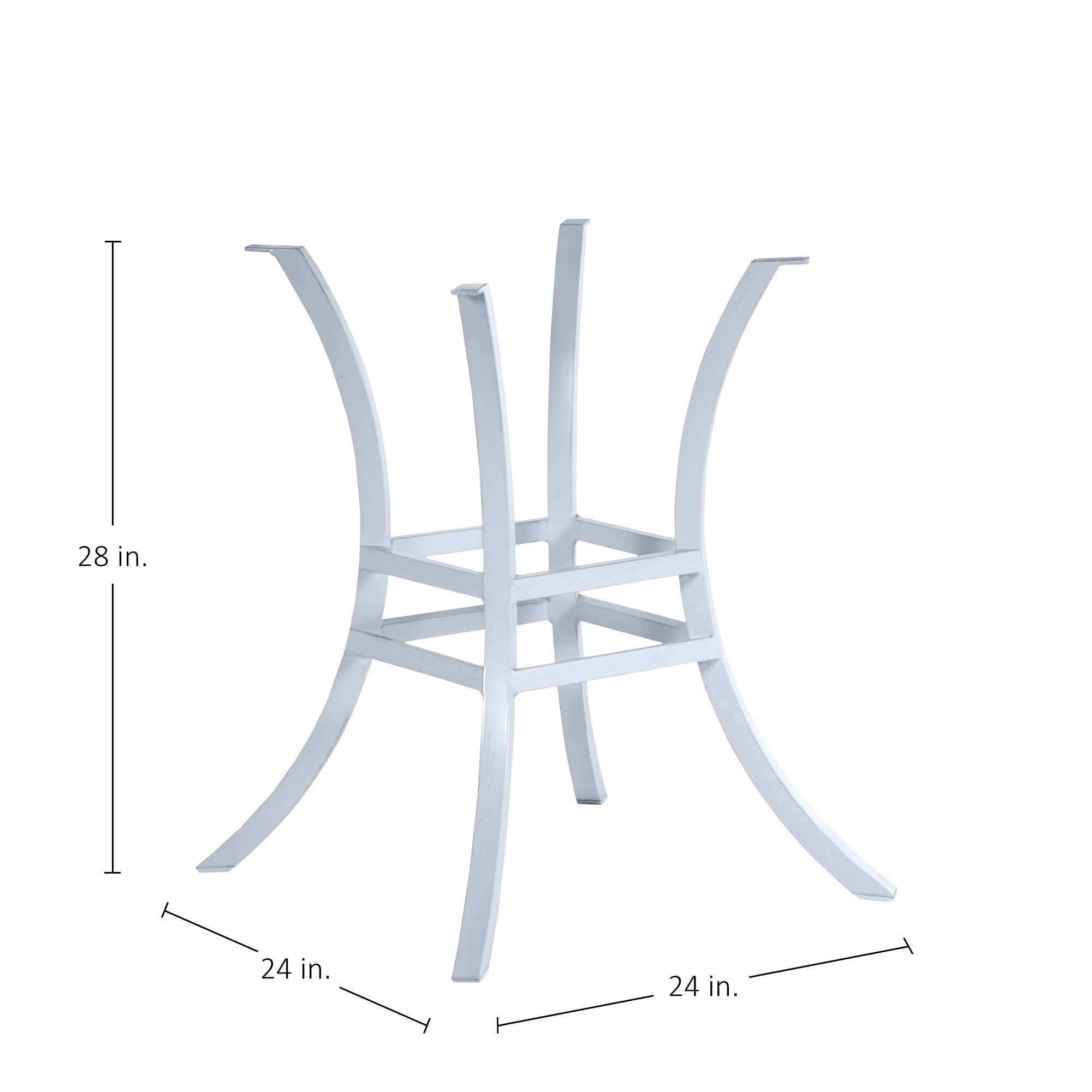 Cort Aluminum Outdoor Pedestal Dining Table Base