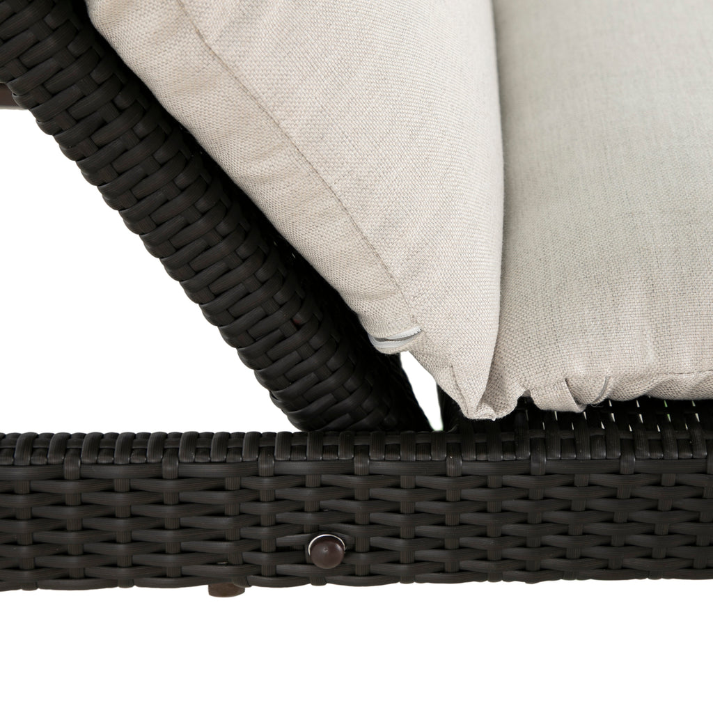 Nathan Wicker Outdoor Armless Chaise Lounge