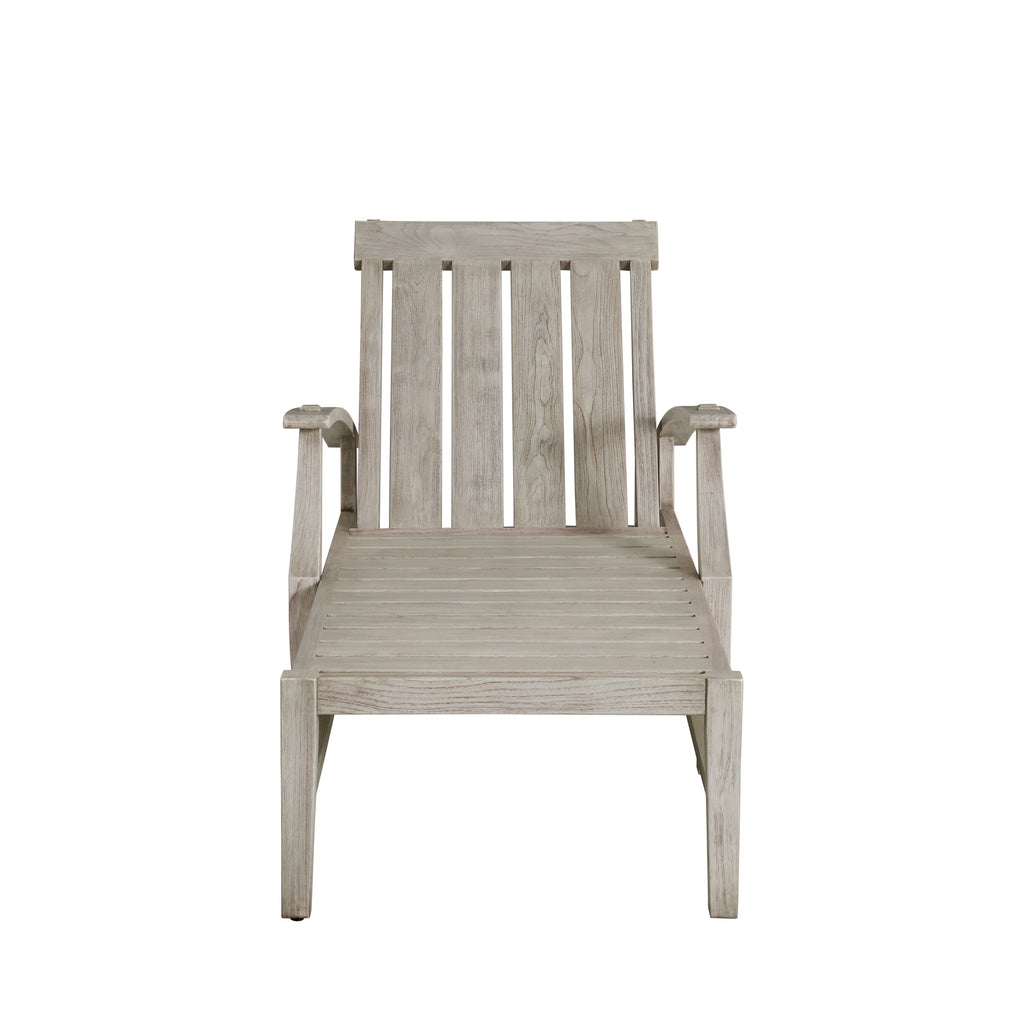 Croquet Teak Outdoor Chaise Lounge