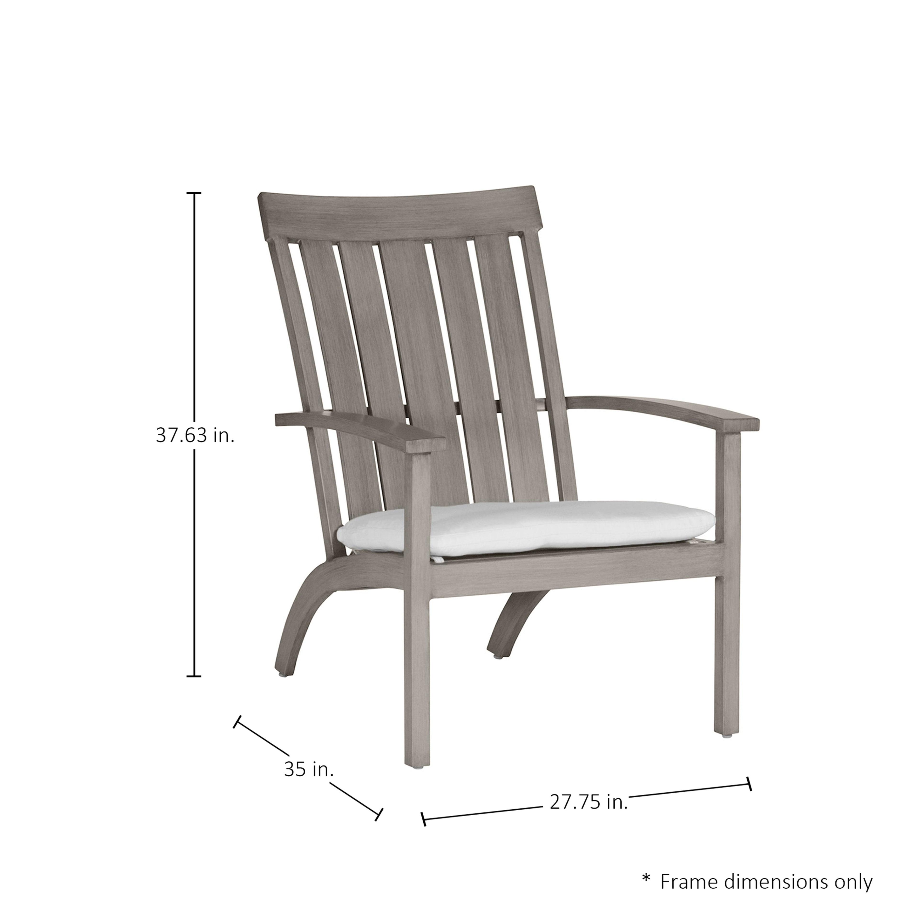 Club Aluminum Outdoor Adirondack Chair