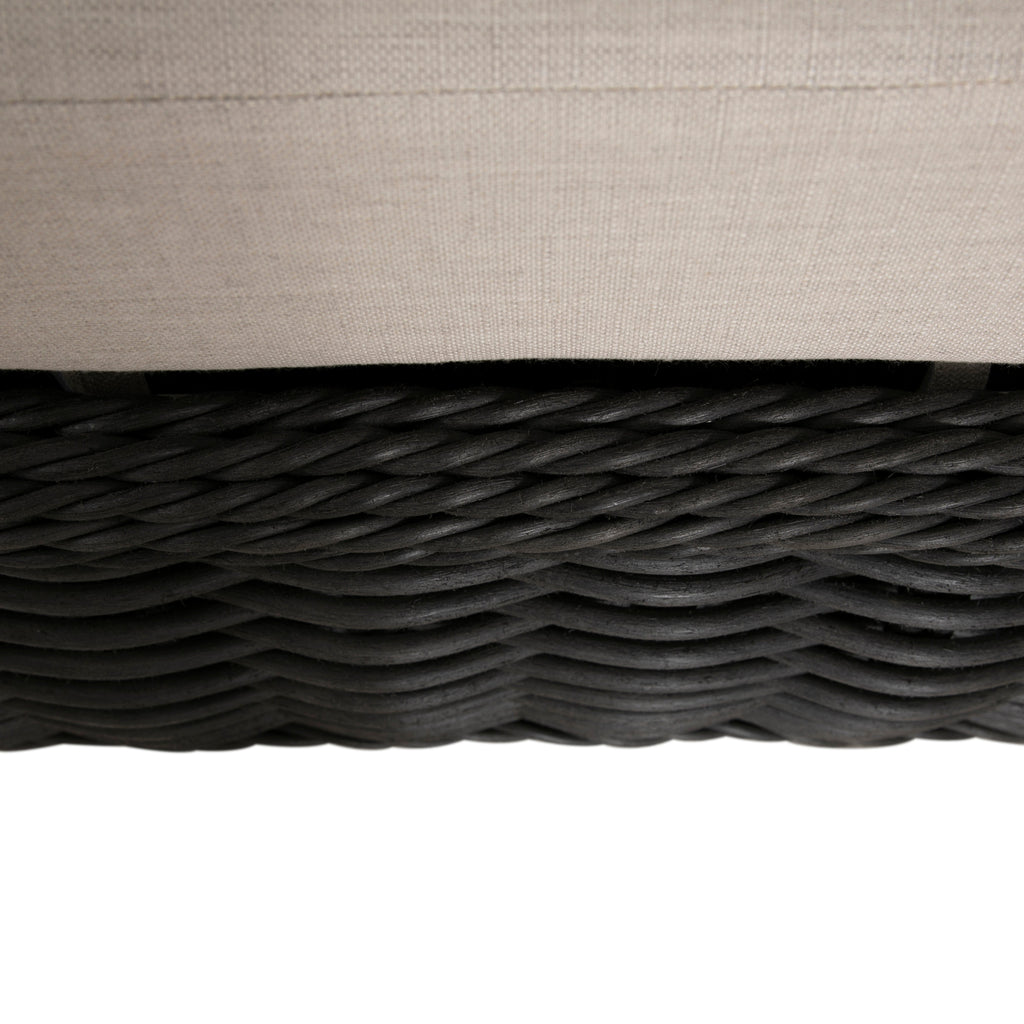 Soho N-Dura Resin Wicker Outdoor Woven Ottoman