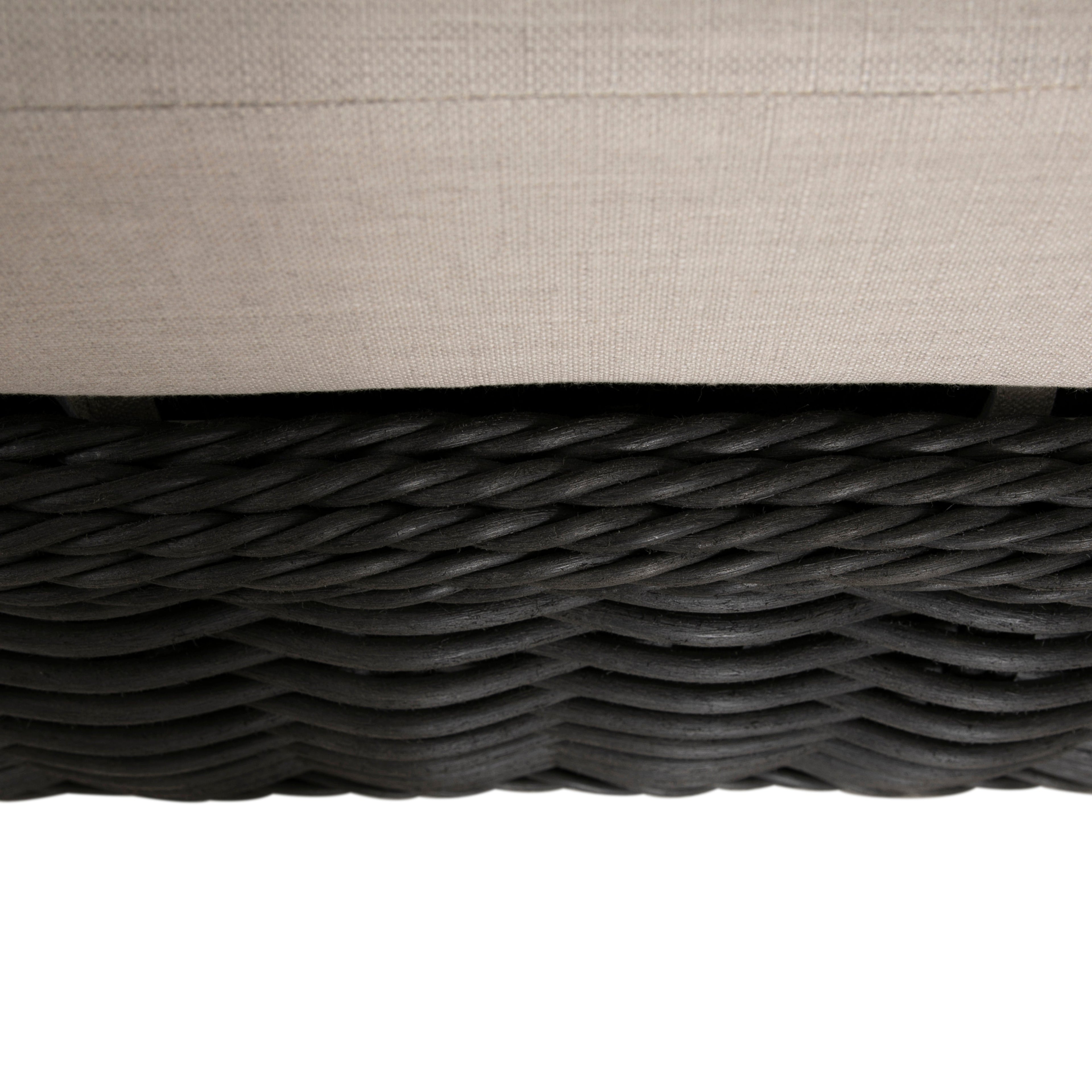 Soho N-Dura Resin Wicker Outdoor Woven Ottoman