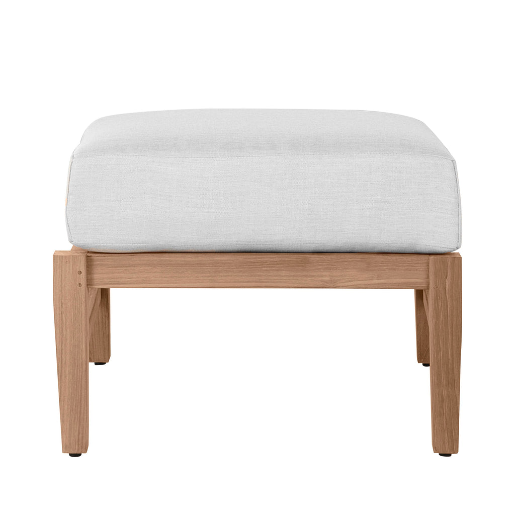 Croquet Teak Outdoor Woven Ottoman
