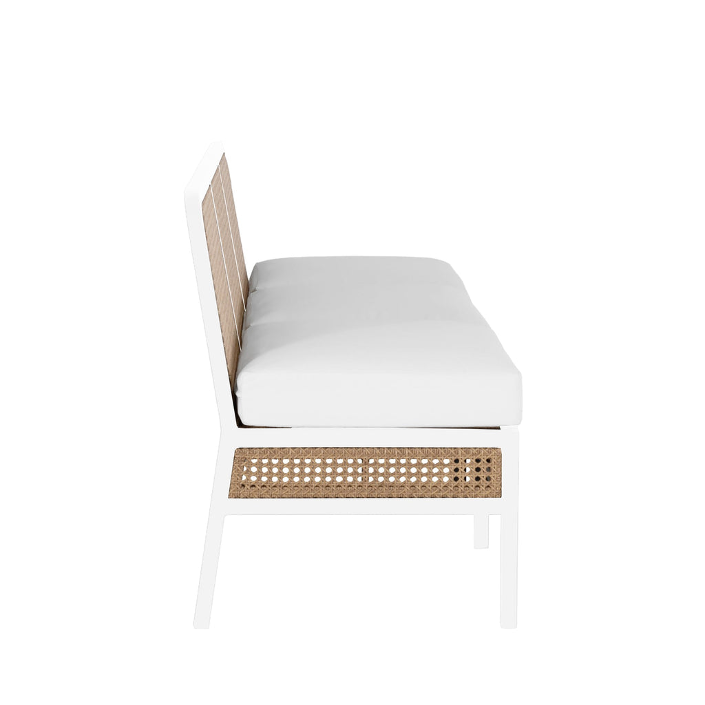 Havana Resin Wicker Outdoor Banquette