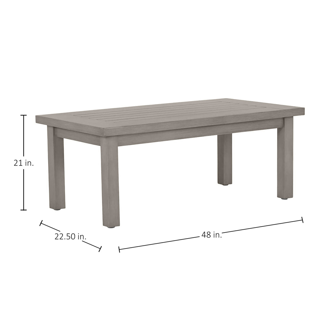 Club Rectangle Outdoor Slatted Coffee Table