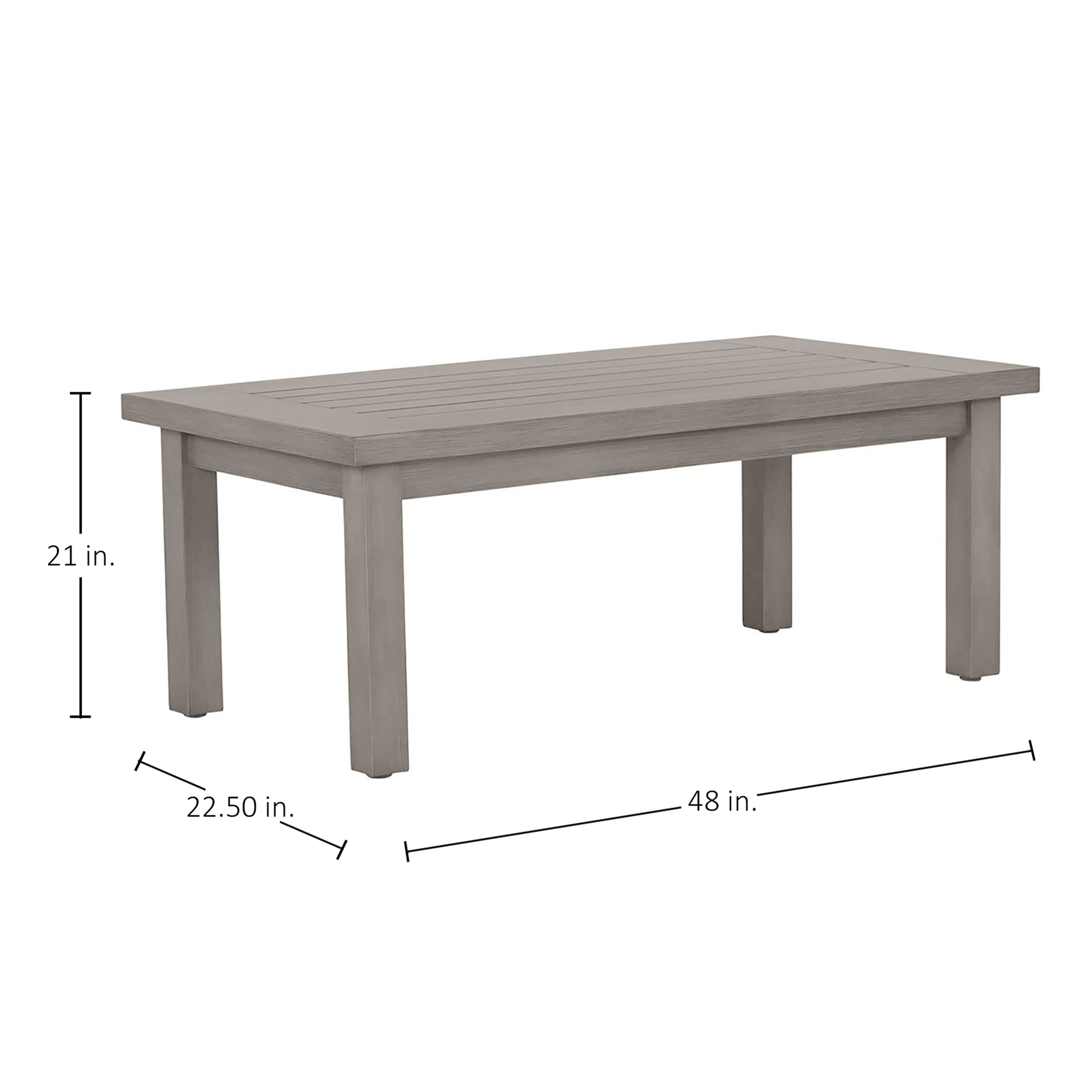 Club Rectangle Outdoor Slatted Coffee Table