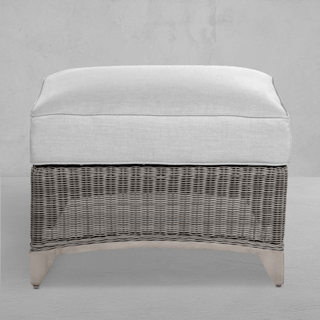 Astoria N-Dura Resin Wicker Outdoor Woven Ottoman