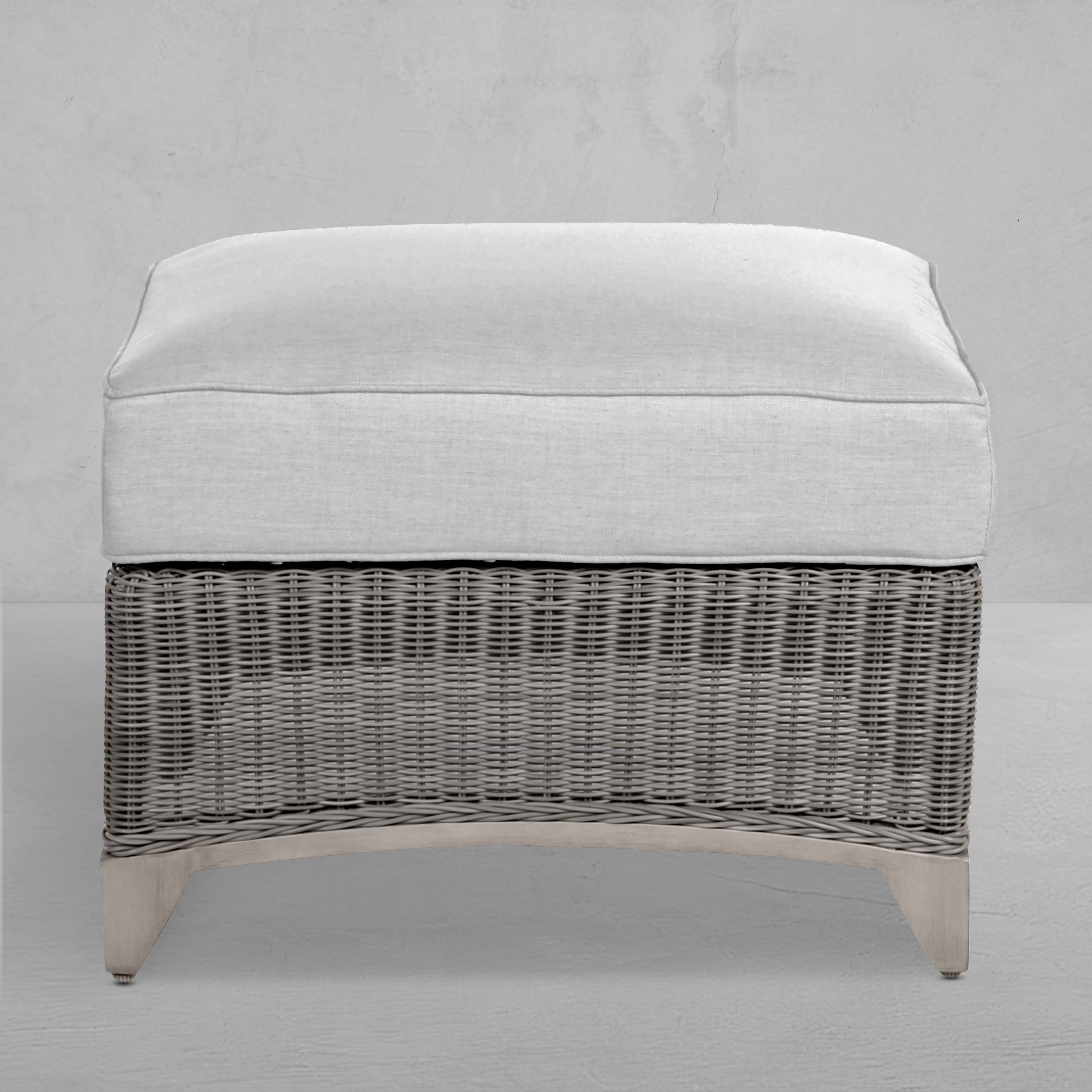 Astoria N-Dura Resin Wicker Outdoor Woven Ottoman