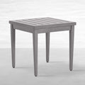 Brookings 20" Square Outdoor Slatted End Table