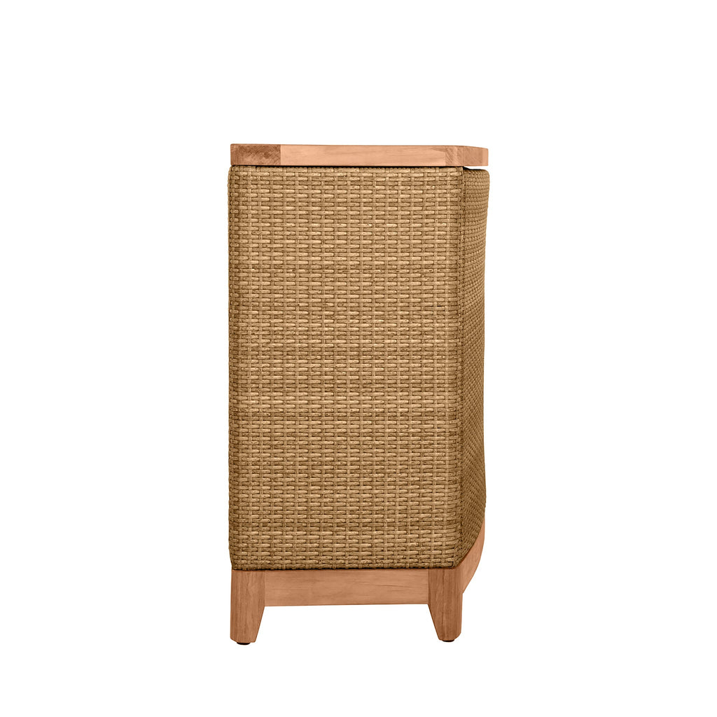 N-Dura Resin Wicker Outdoor Buffet Storage Table