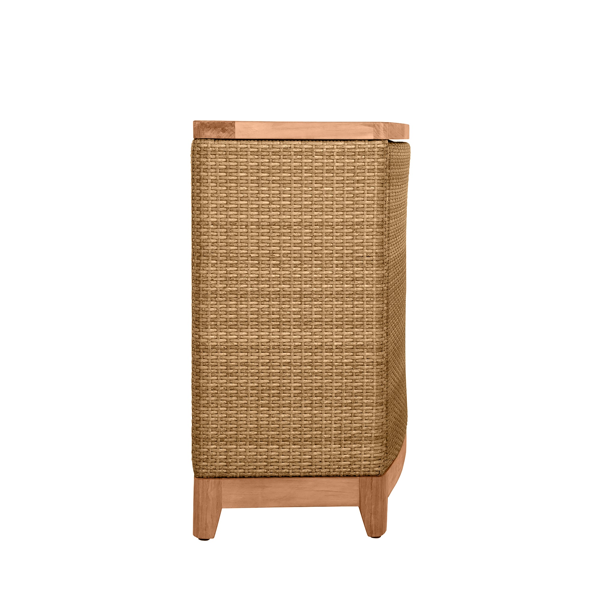 N-Dura Resin Wicker Outdoor Buffet Storage Table