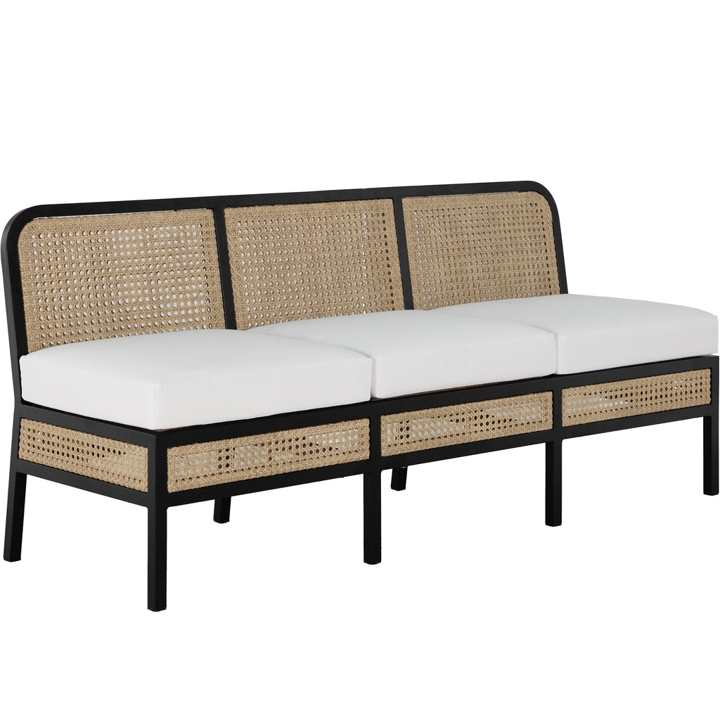 Havana Resin Wicker Outdoor Banquette
