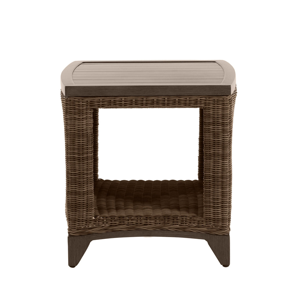 Astoria Wicker 21" Square Outdoor End Table