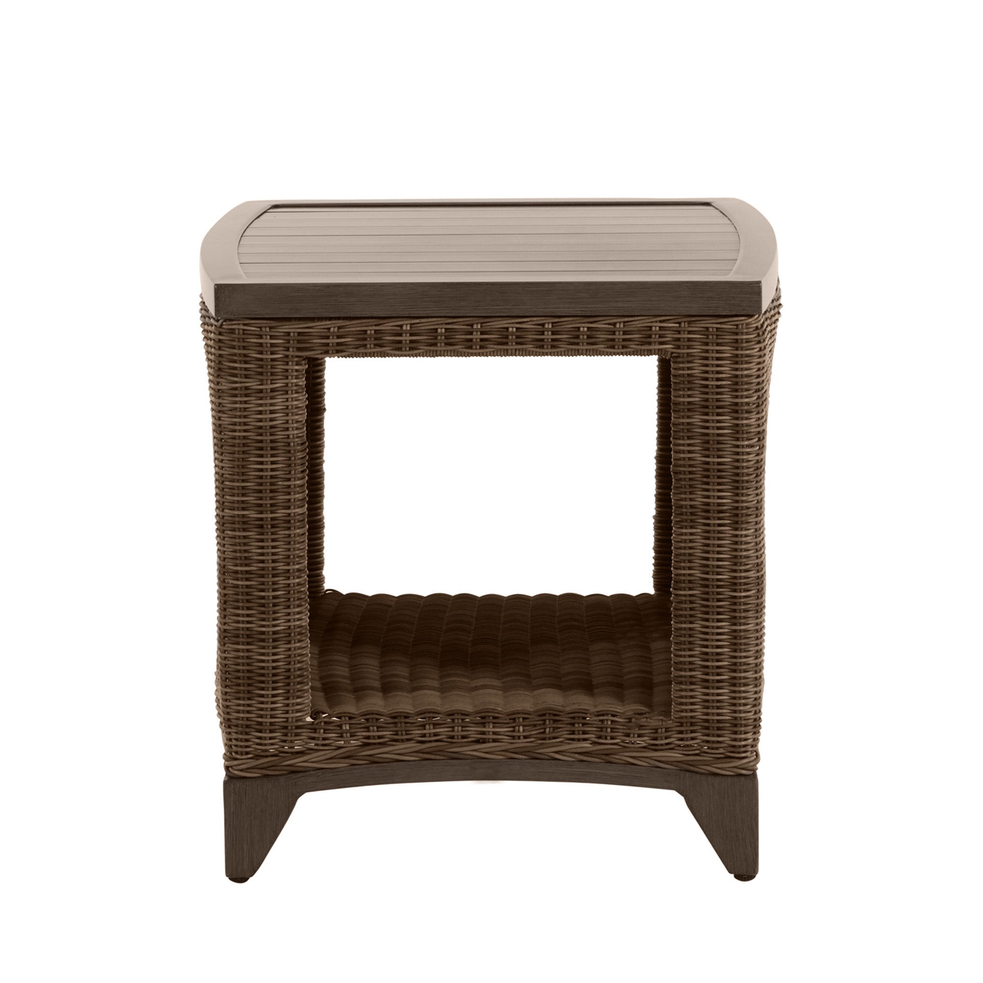 Astoria Wicker 21" Square Outdoor End Table