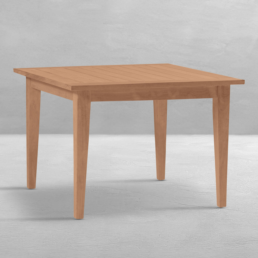 Club Teak 42.25" Square Outdoor Dining Farm Table