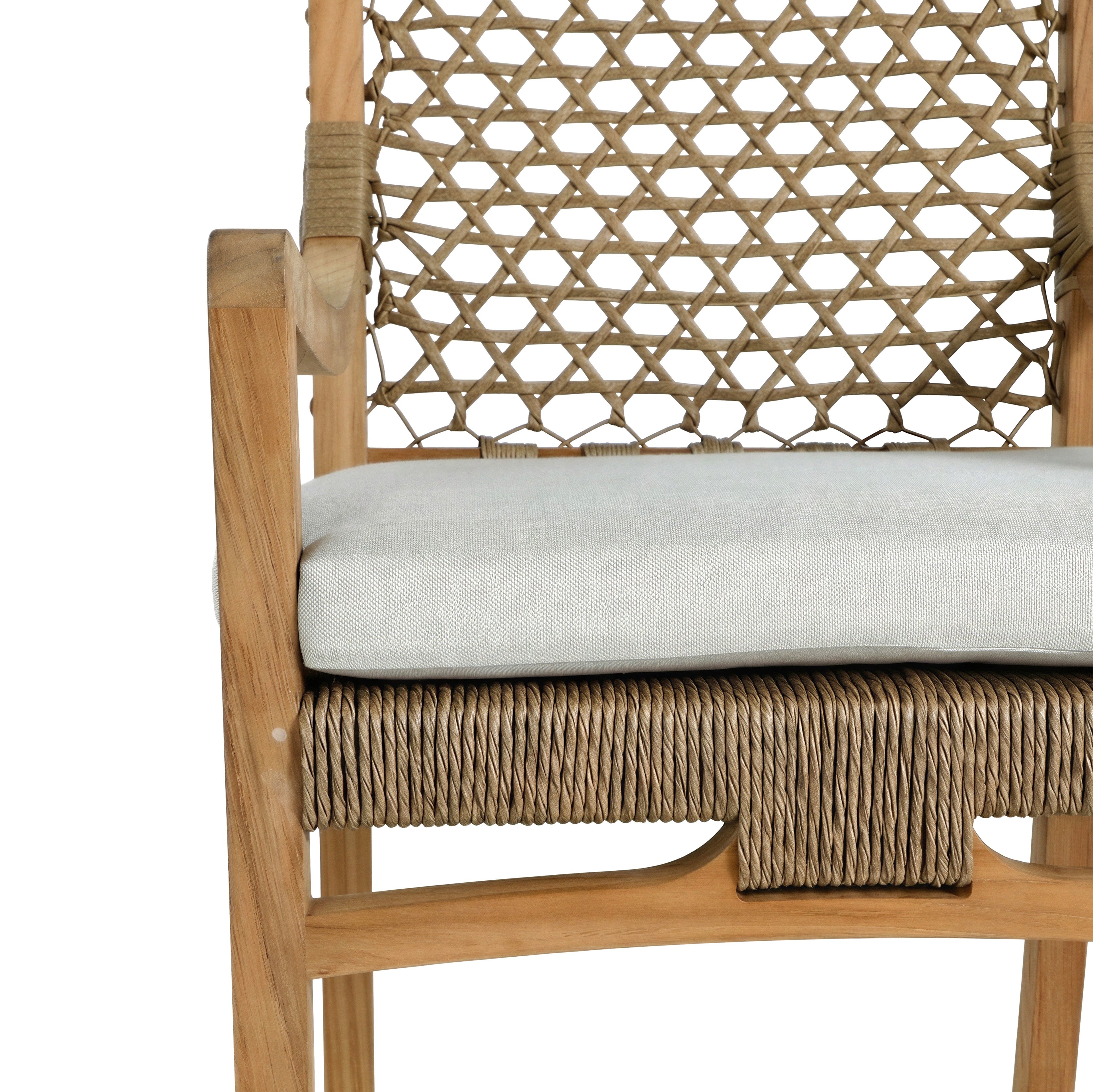 Aspen Teak Outdoor Dining Arm Chair