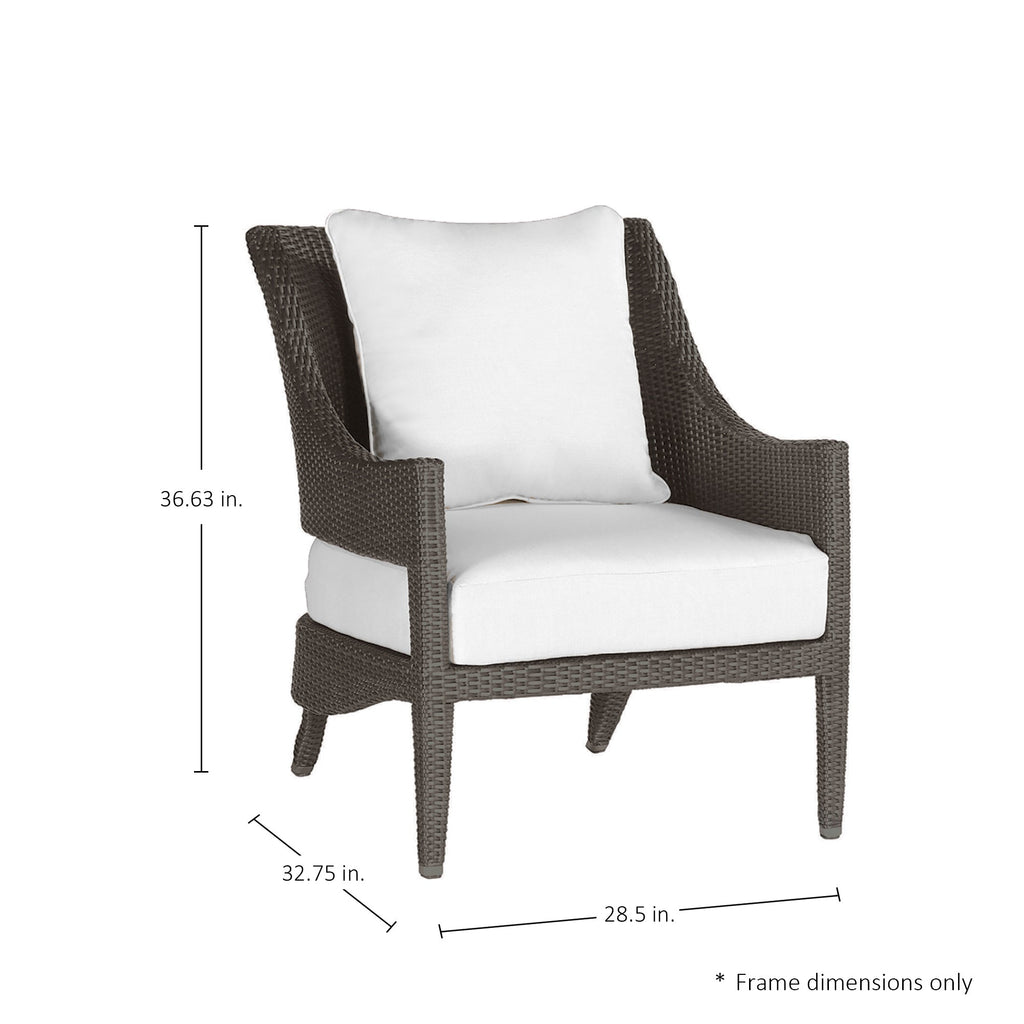 Athena Woven Resin Wicker Outdoor Lounge Chair