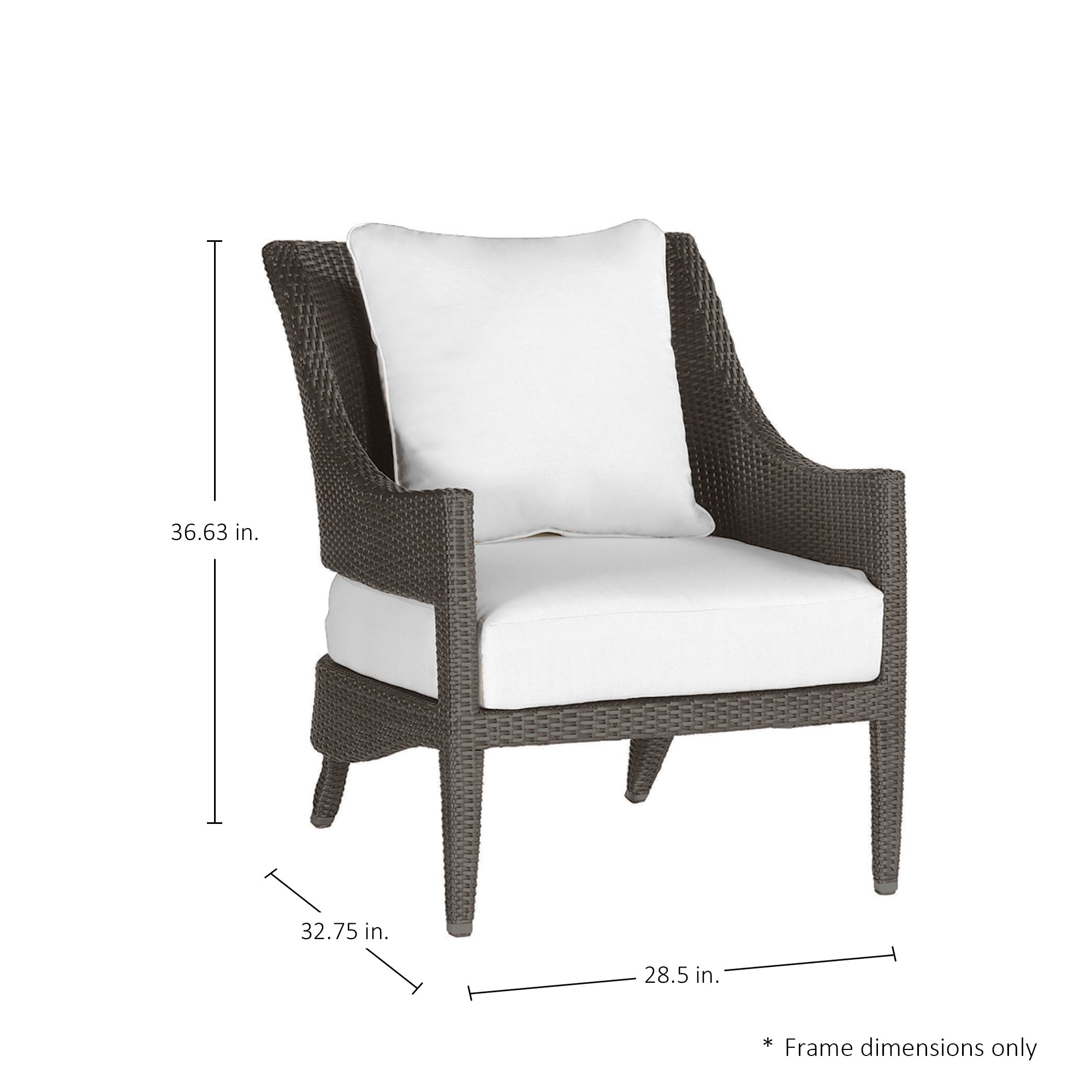 Athena Woven Resin Wicker Outdoor Lounge Chair