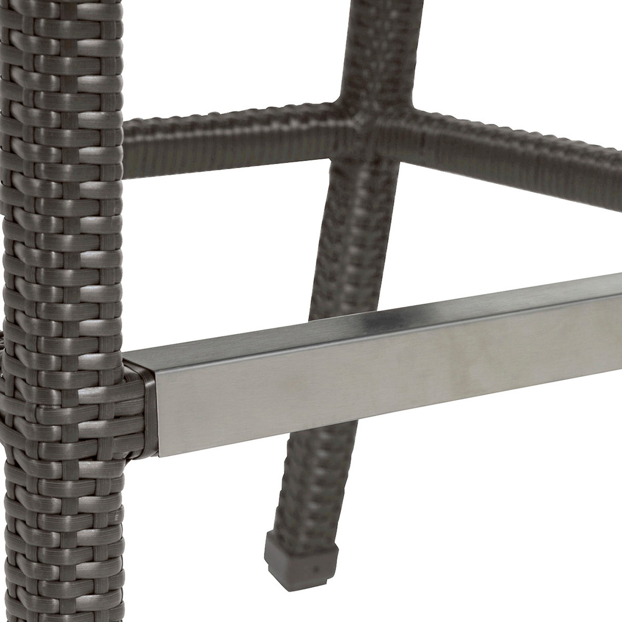 Athena Woven Resin Wicker Outdoor Bar Stool