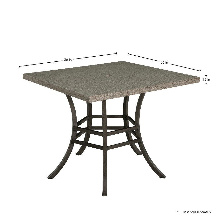 Plateau Stone 36" Square Outdoor Table Top