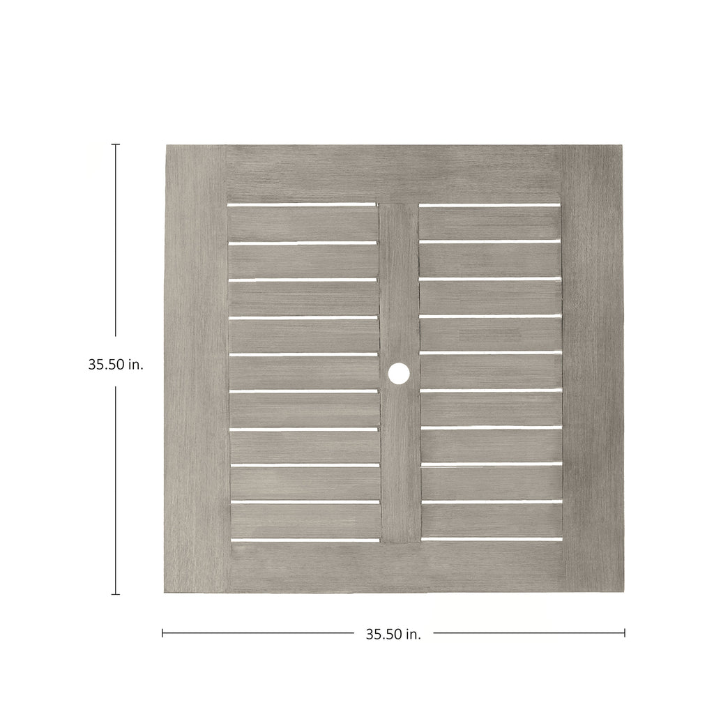 Club Teak 35.5" Square Outdoor Table Top