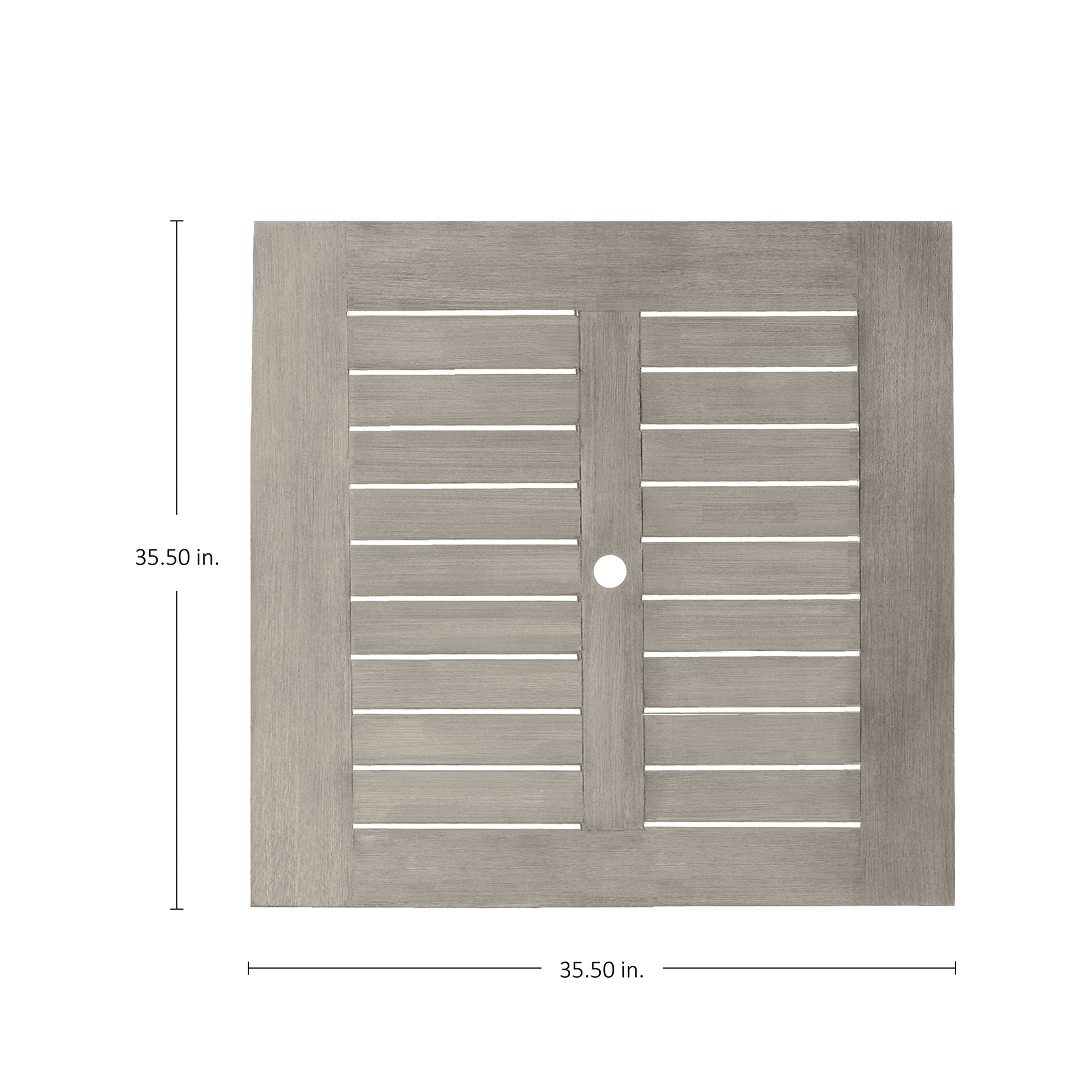 Club Teak 35.5" Square Outdoor Table Top